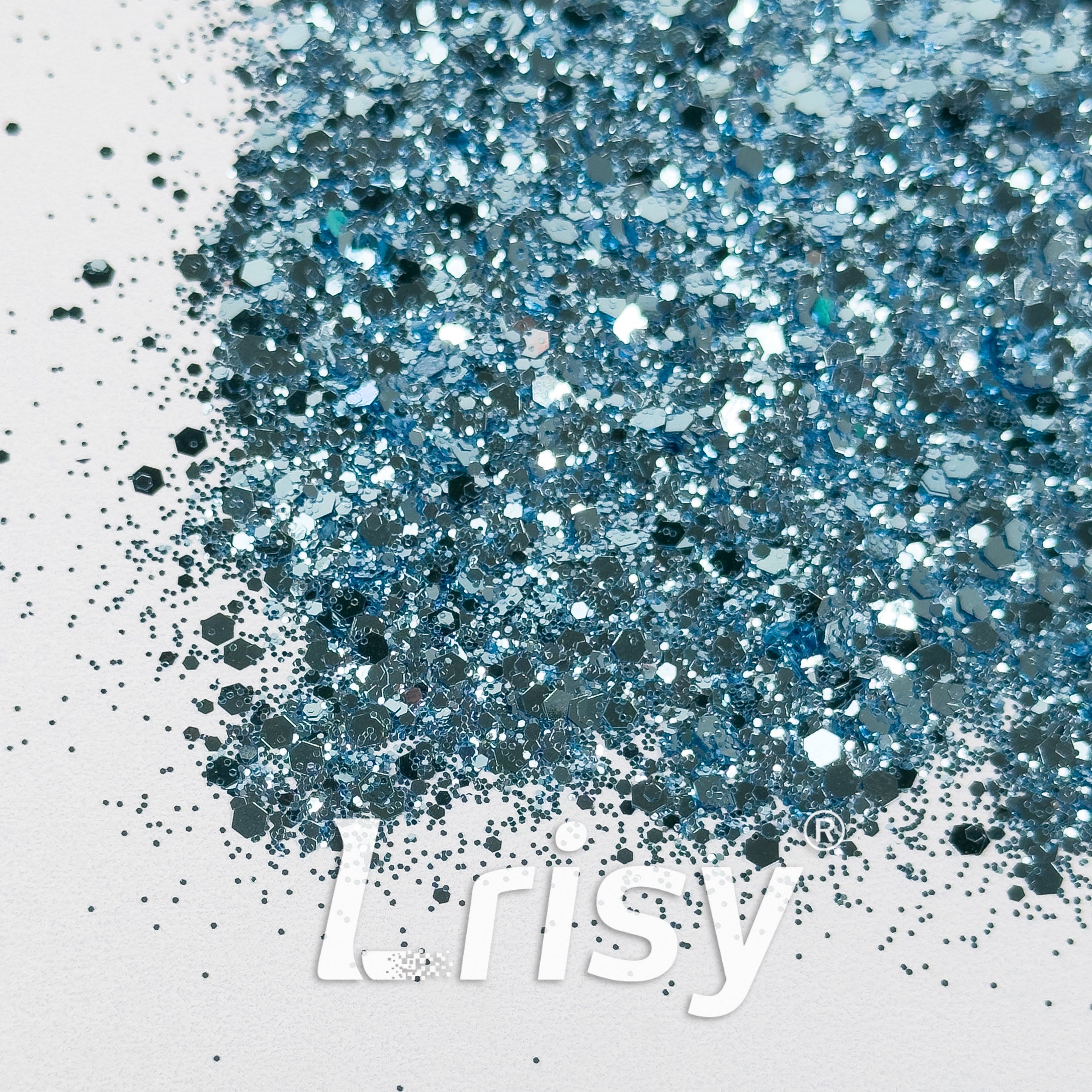 General Mixed Sky Blue Glitter B0710