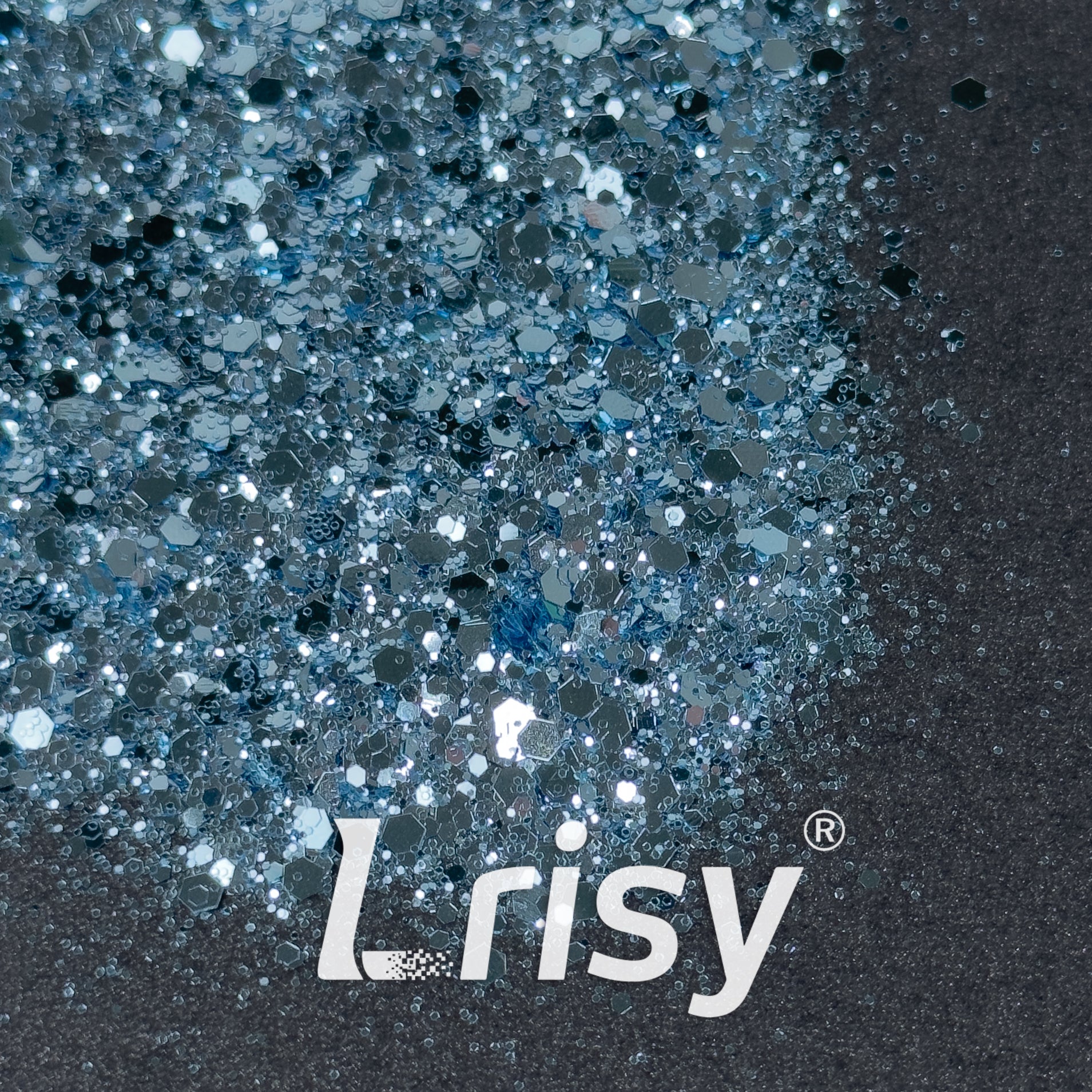 General Mixed Sky Blue Glitter B0710