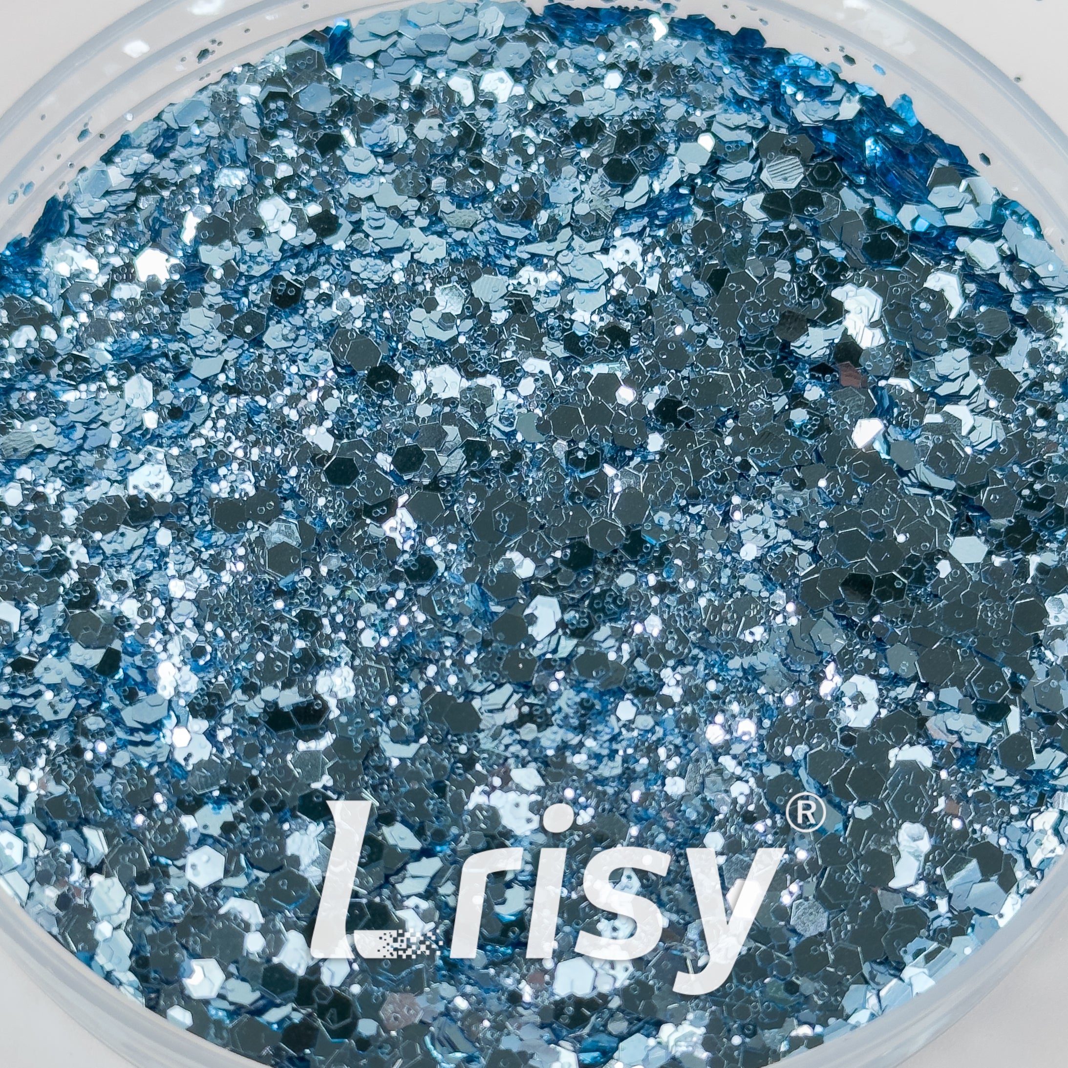 General Mixed Sky Blue Glitter B0710
