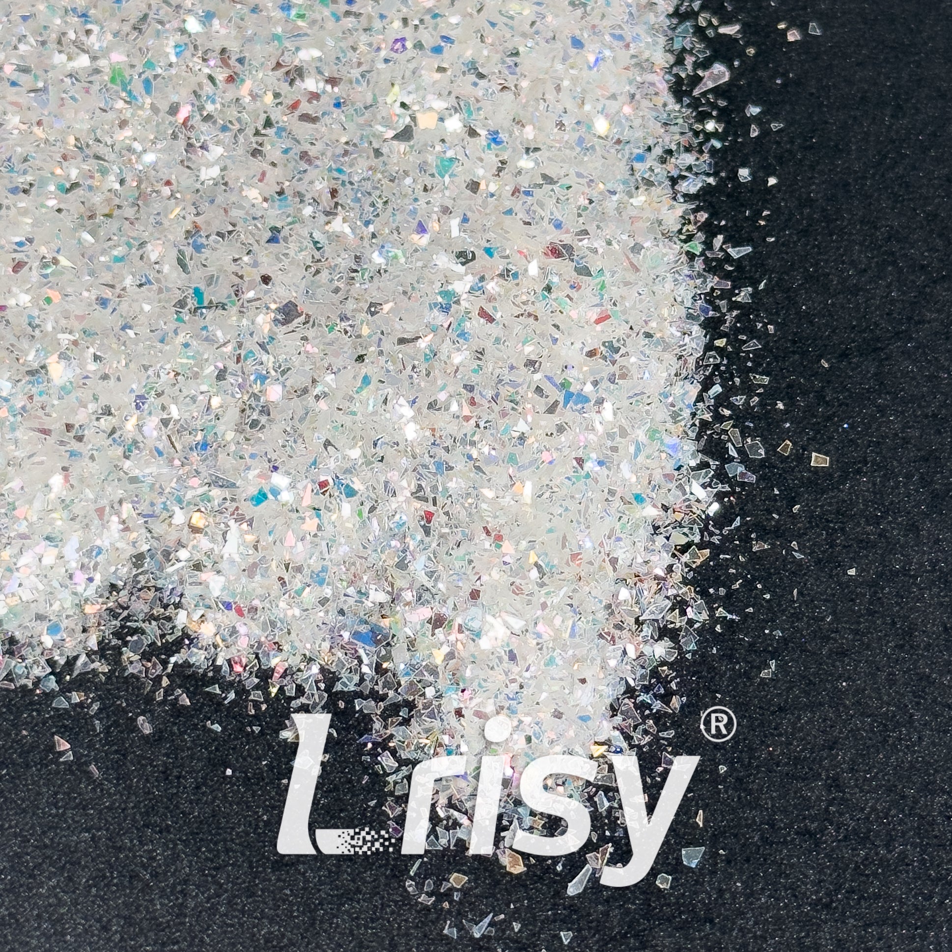 Diamond Mirror Silver Cellophane Glitter (High Brightness) Flakes Shard GSY001 2x2