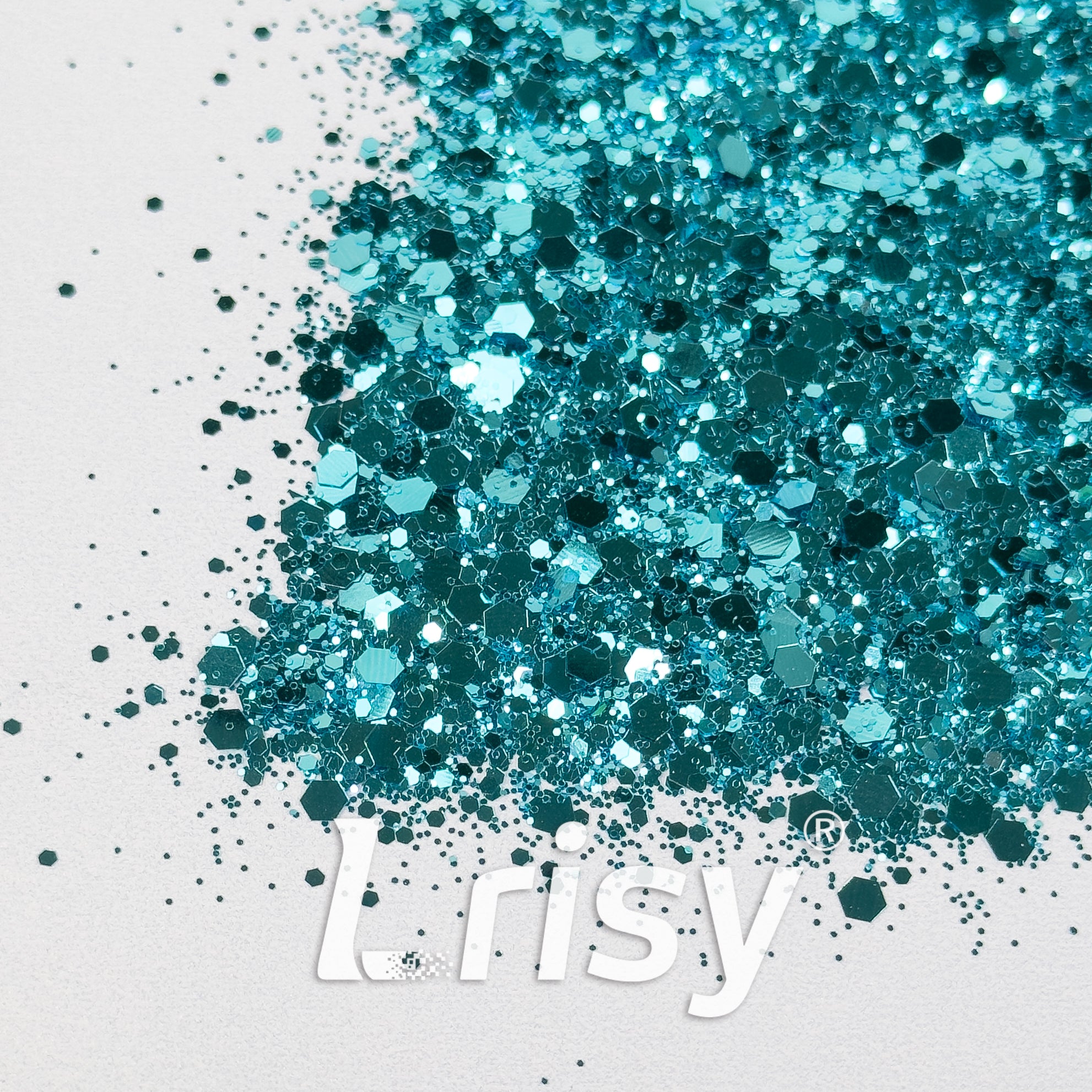General Mixed Sky Blue Glitter B0711
