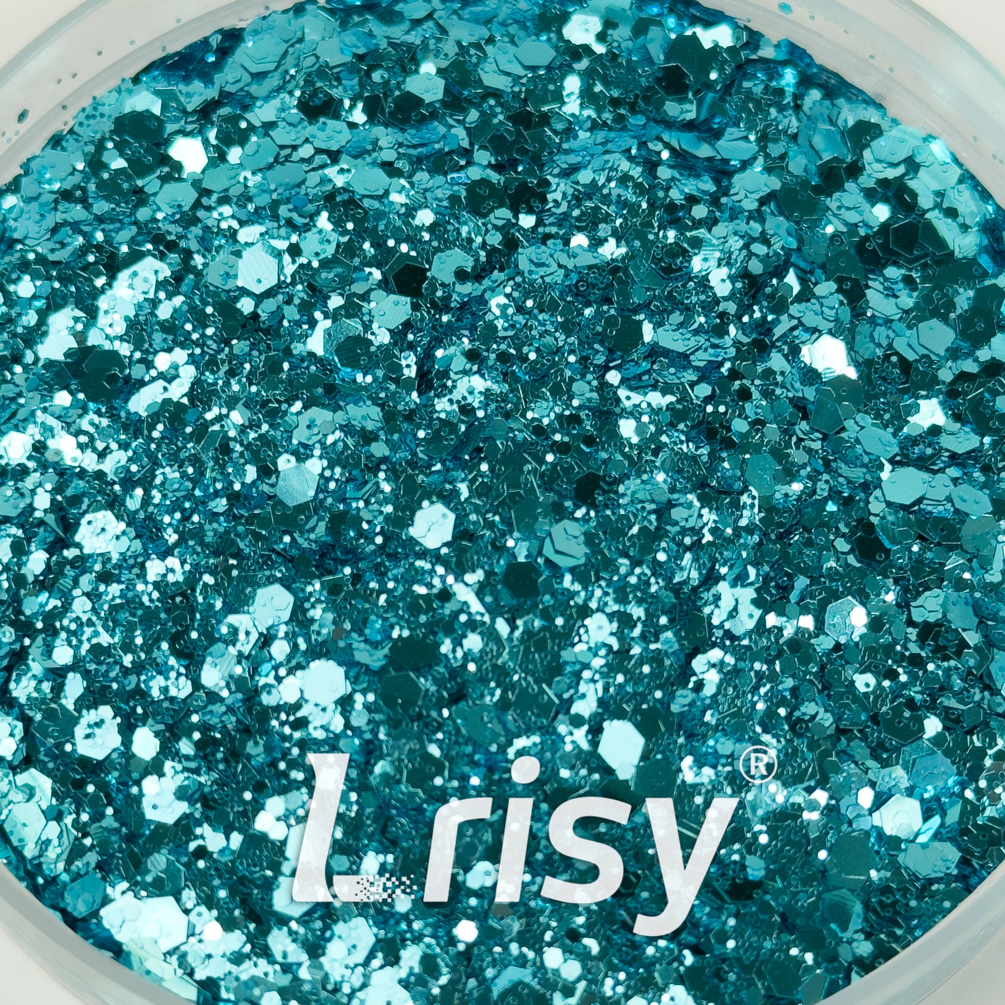 General Mixed Sky Blue Glitter B0711