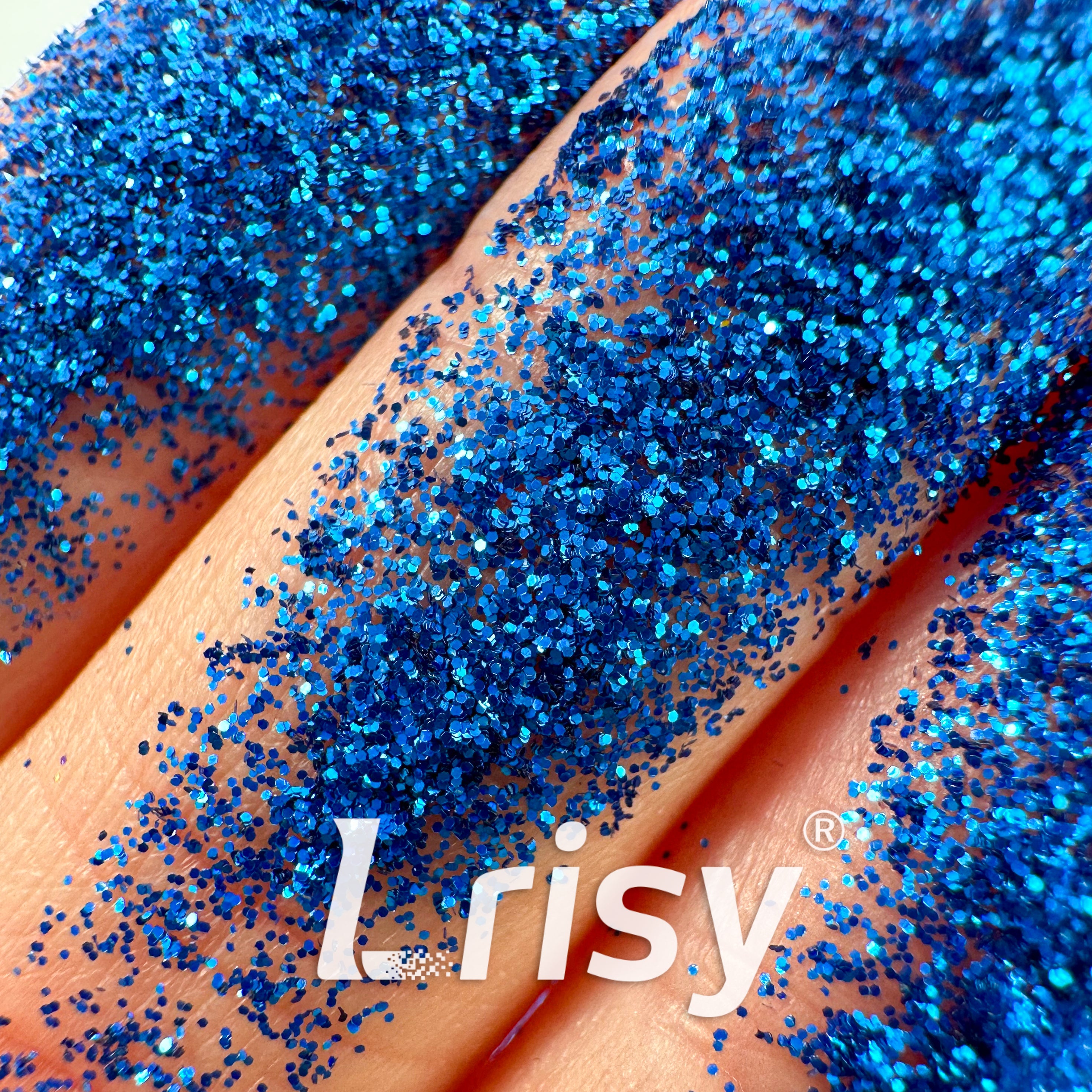 0.2mm Biodegradable Sapphire Blue Fine Glitter Pure Color AKH705