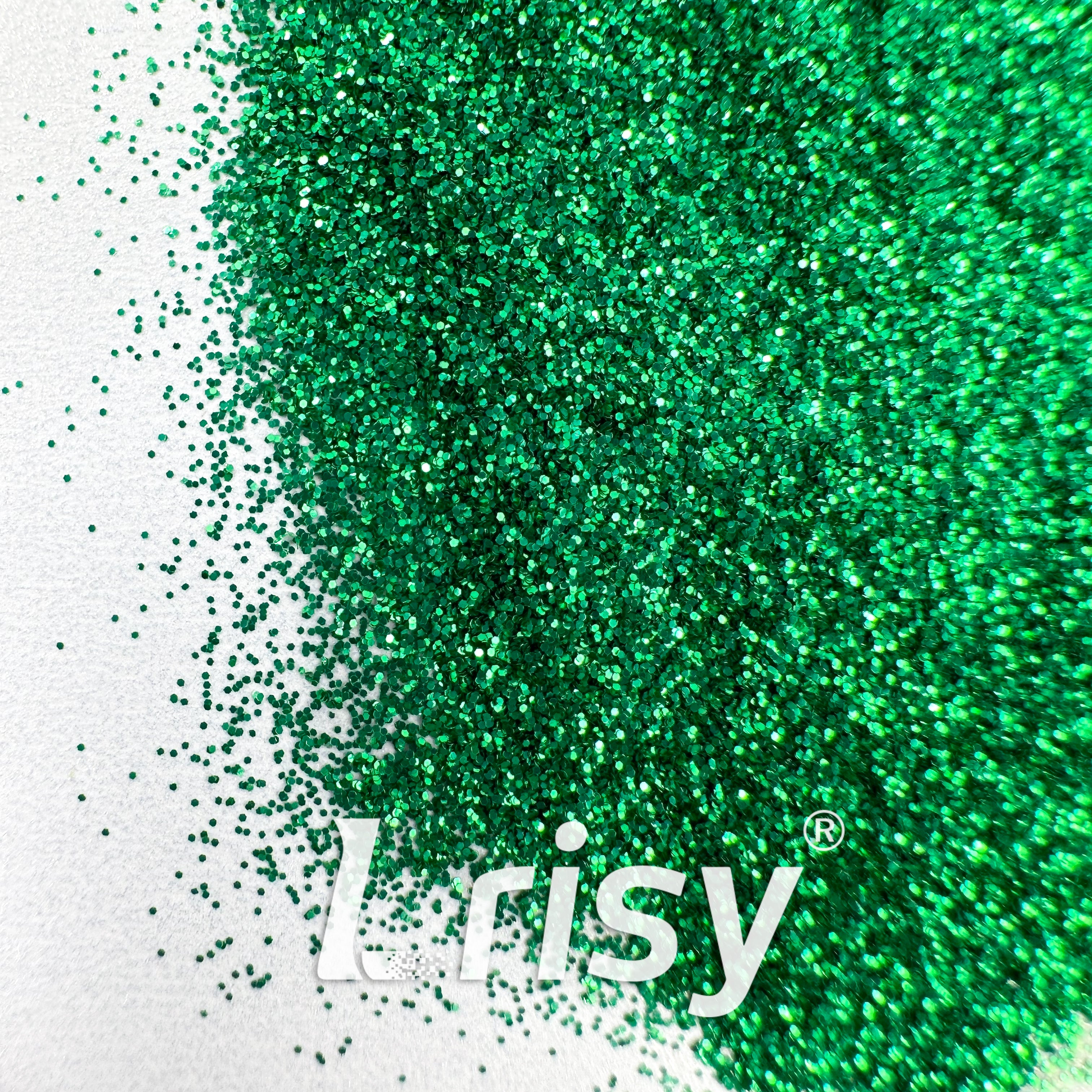 0.2mm Biodegradable Light Green Fine Glitter Pure Color AKH609