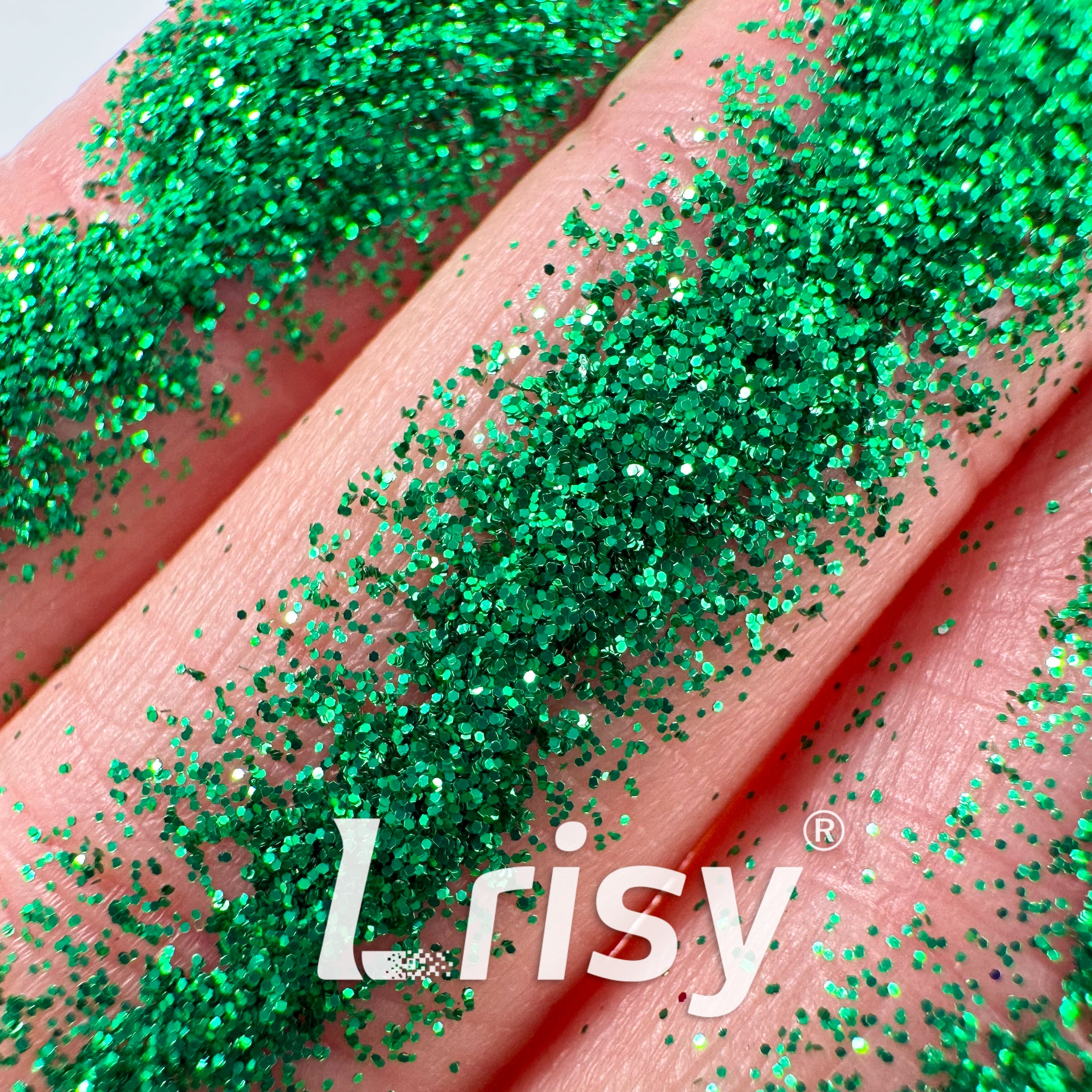 0.2mm Biodegradable Light Green Fine Glitter Pure Color AKH609