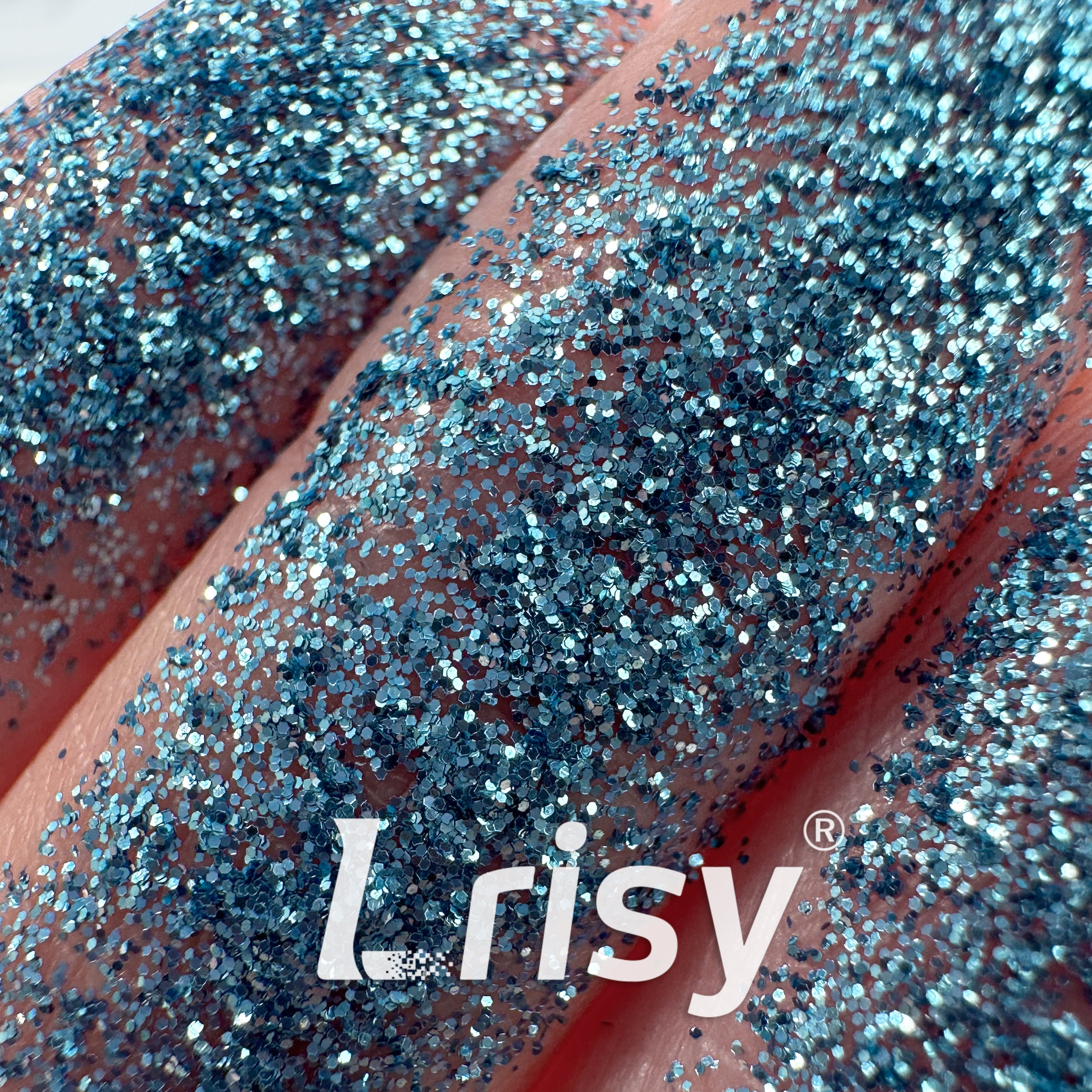 0.2mm Biodegradable Sky Blue Fine Glitter Pure Color AKH710