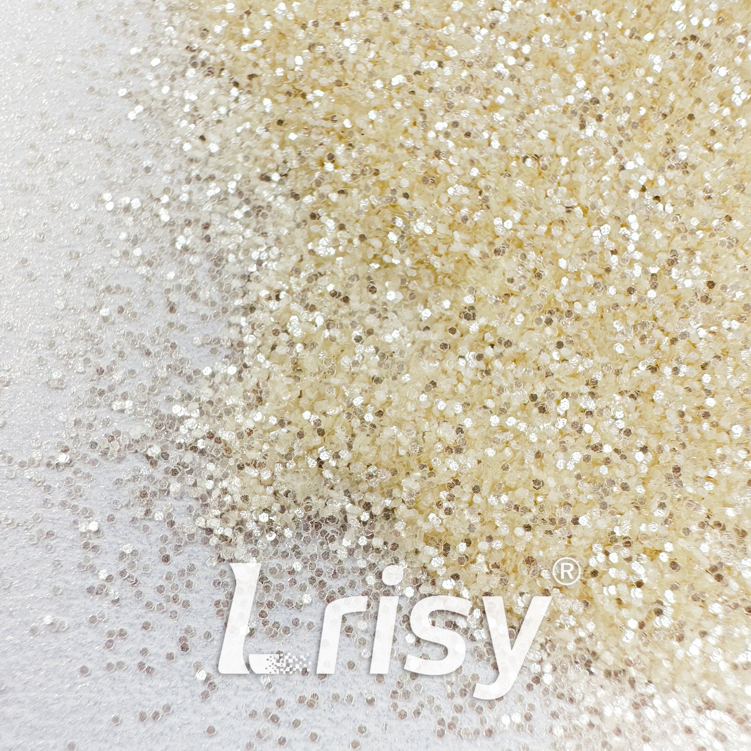 0.2mm Biodegradable Diamond Mirror Silver Fine Glitter Pure Color AKH100A