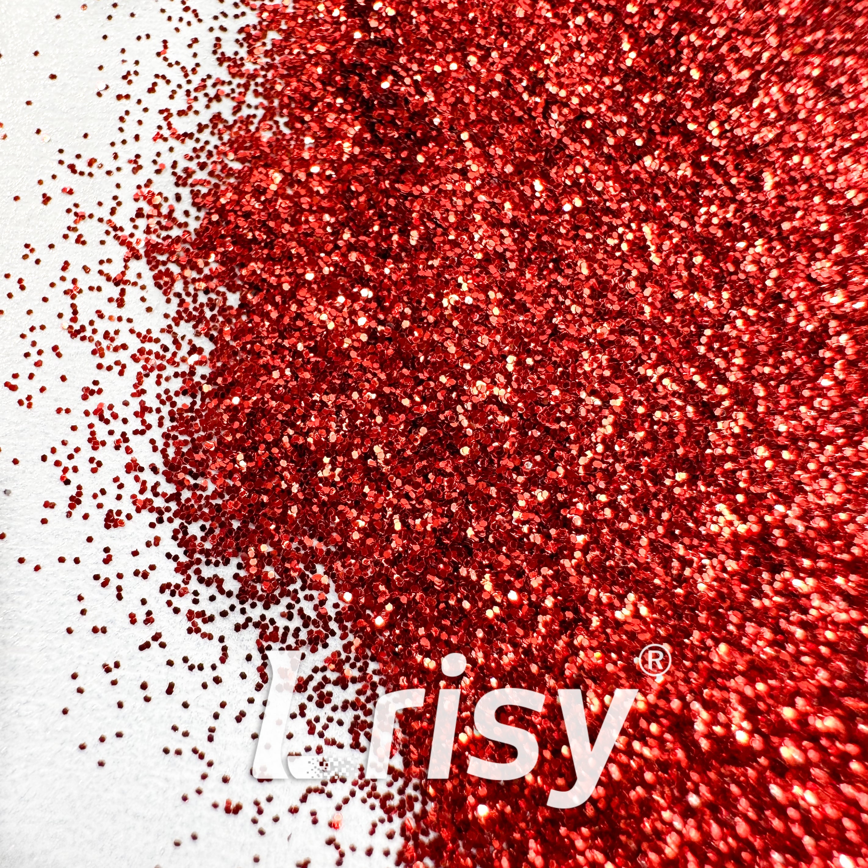 0.2mm Biodegradable Red Fine Glitter Pure Color AKH301