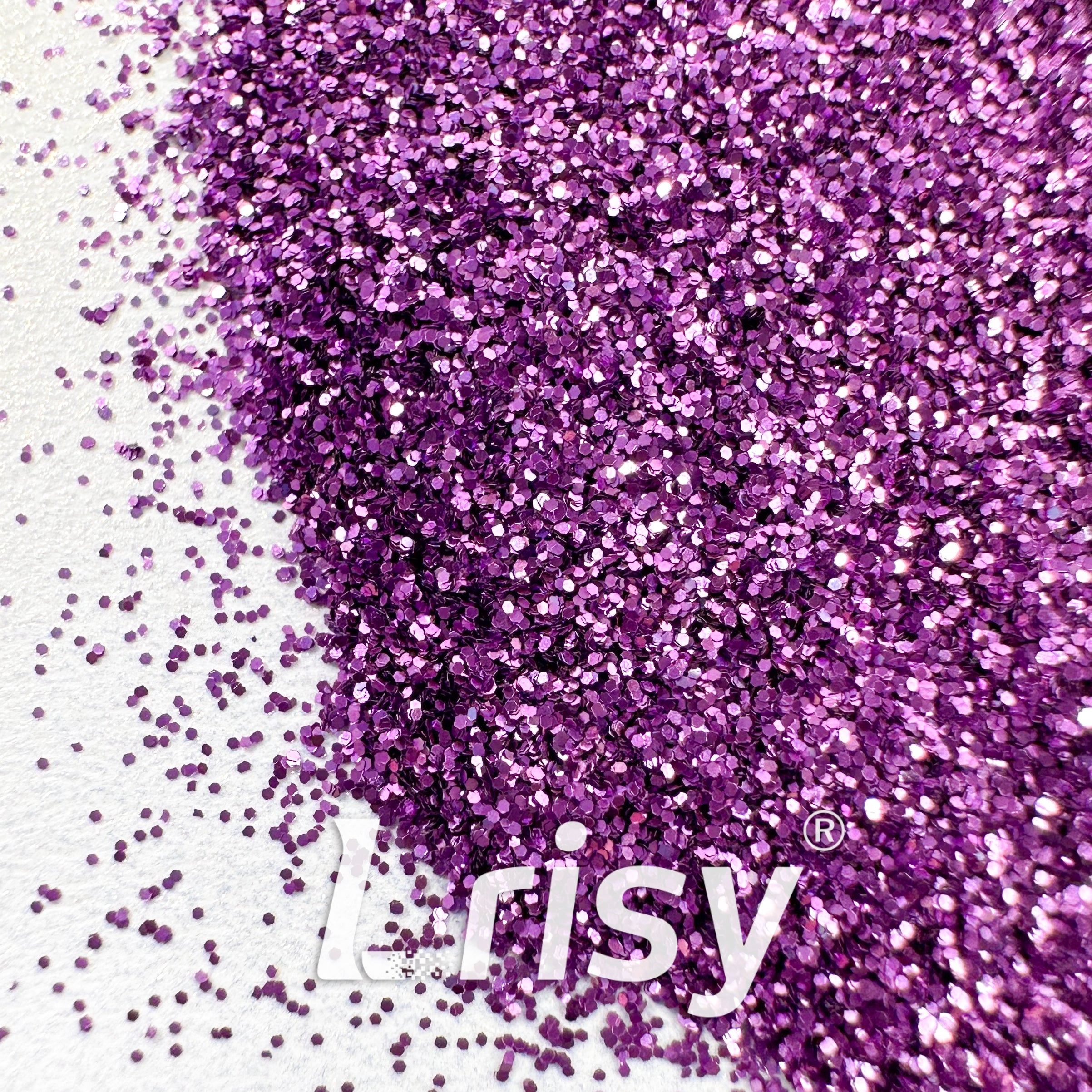 0.2mm Biodegradable Light Purple Fine Glitter Pure Color AKH802