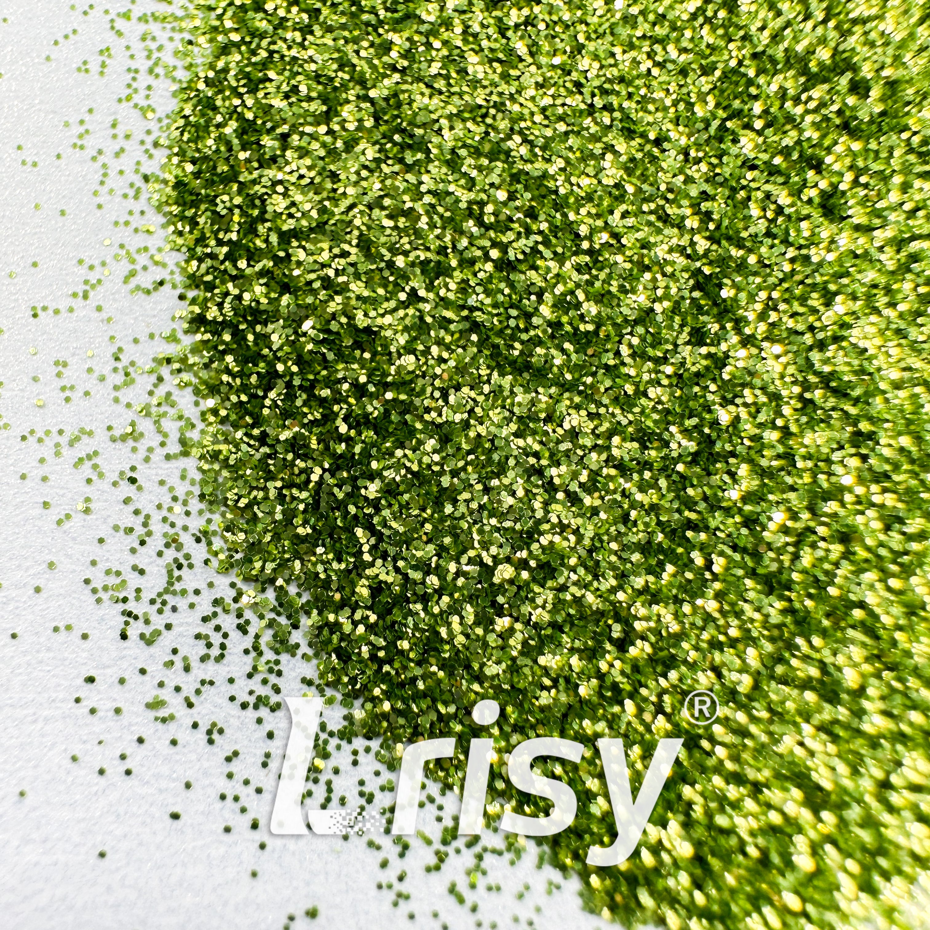 0.2mm Biodegradable Light Green Fine Glitter Pure Color AKH600