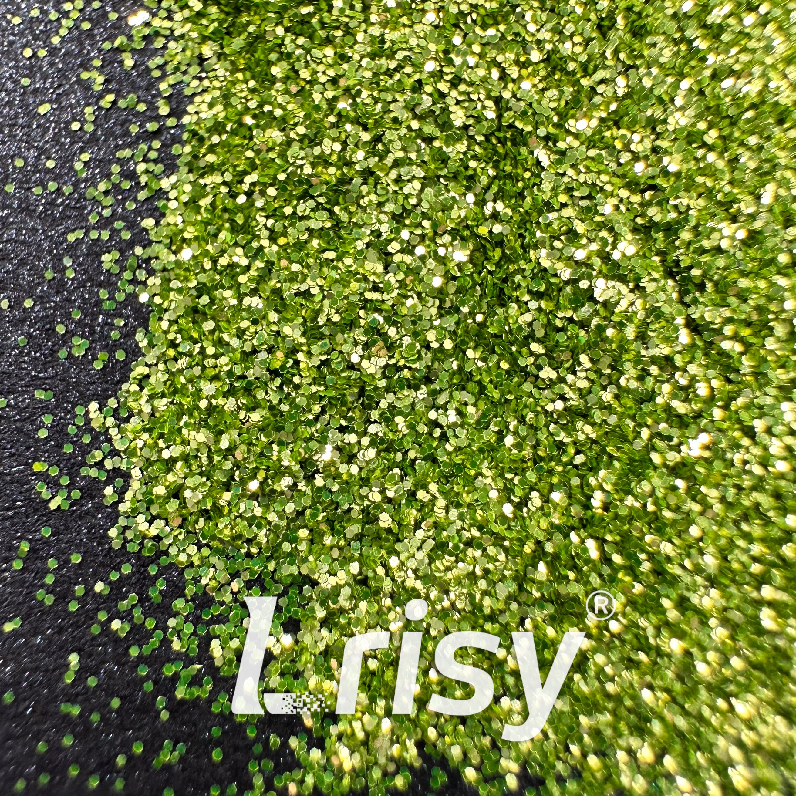 0.2mm Biodegradable Light Green Fine Glitter Pure Color AKH600