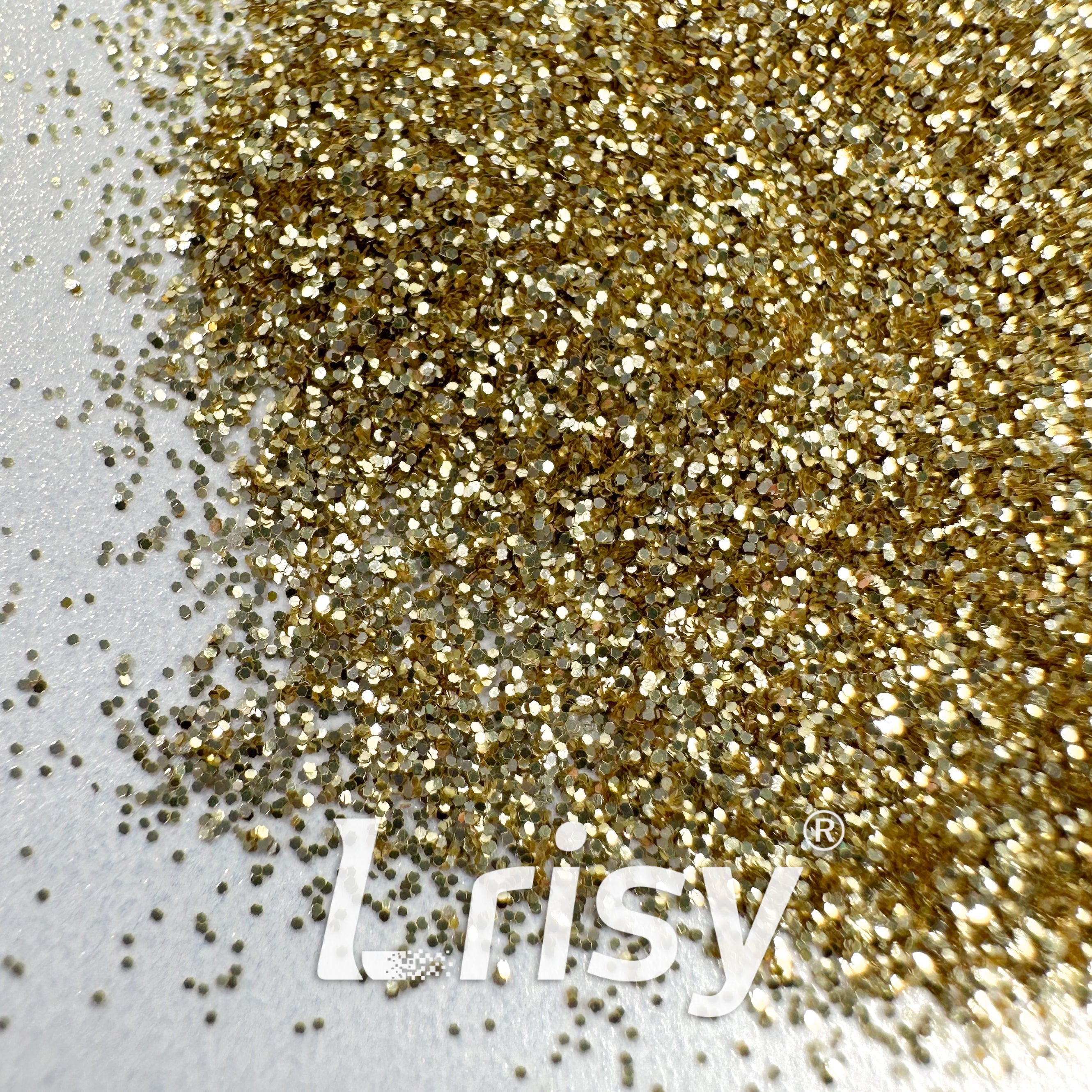 0.2mm Biodegradable Gold Fine Glitter Pure Color AKH212