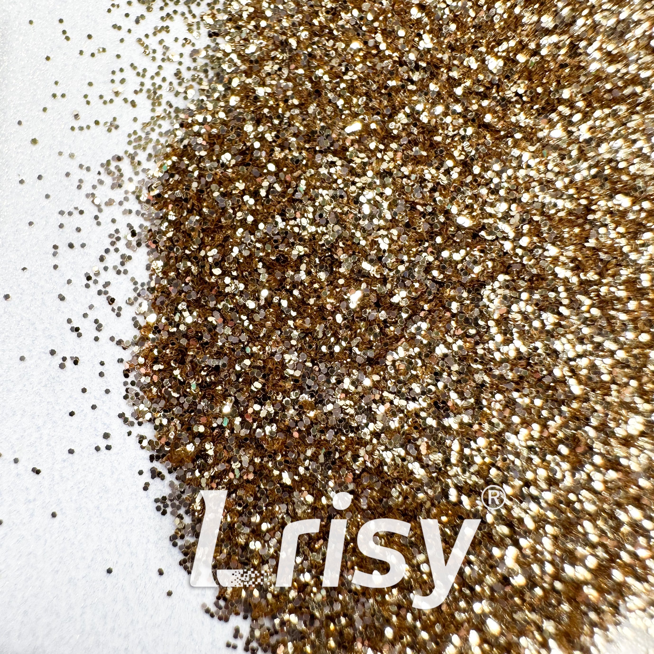 0.2mm Biodegradable Gold Fine Glitter Pure Color AKH222