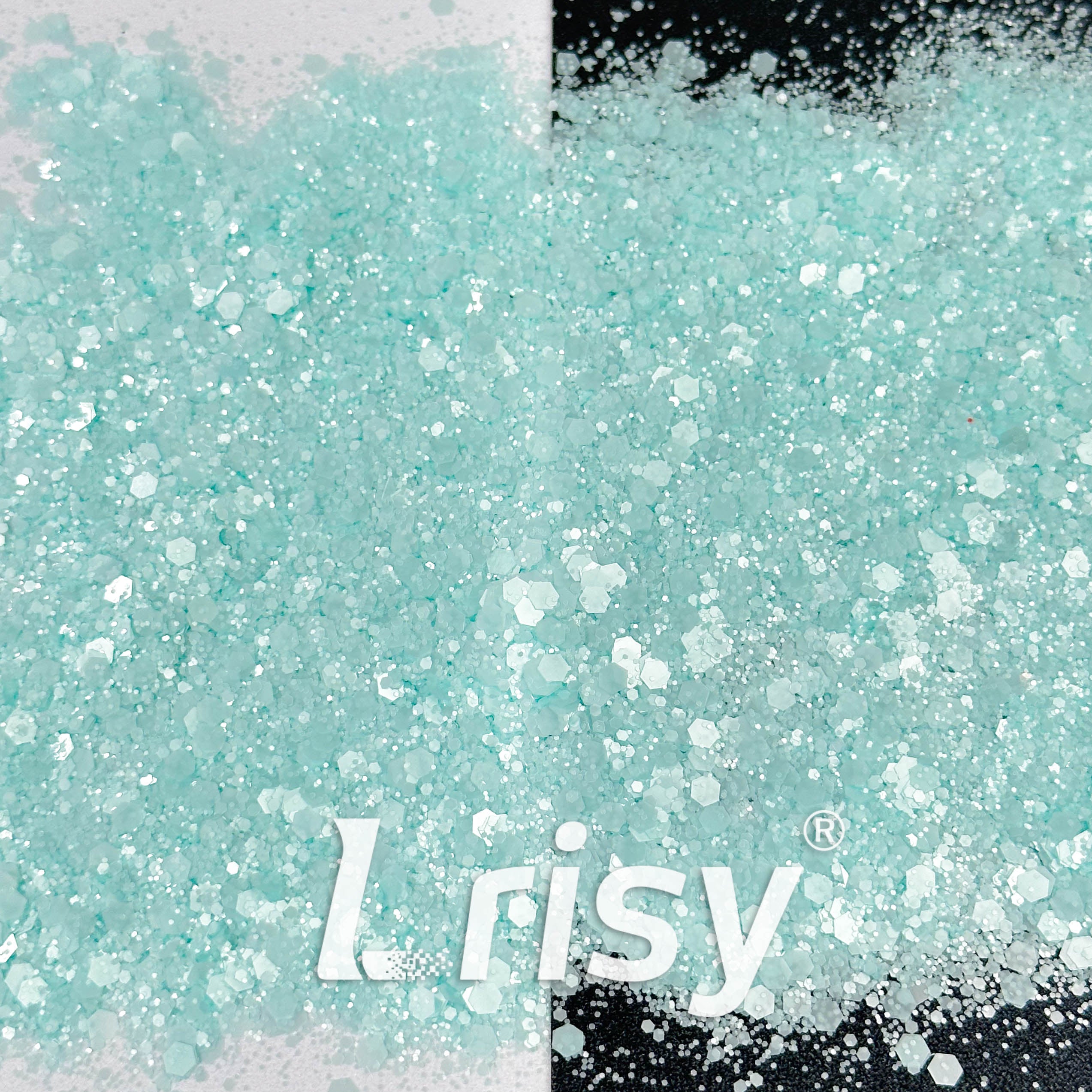 Matte Macaron Ice Blue Glitter 6504