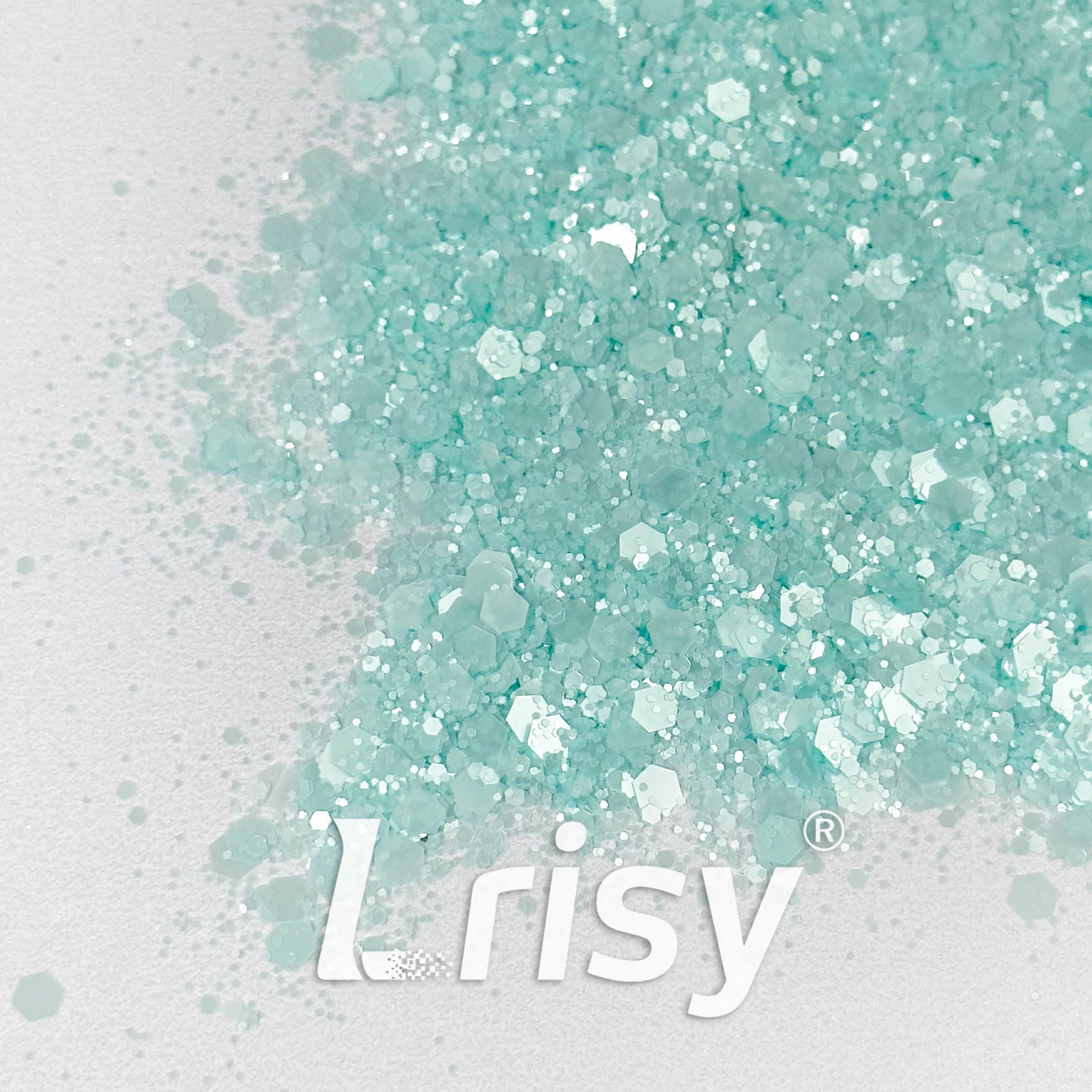 Matte Macaron Ice Blue Glitter 6504