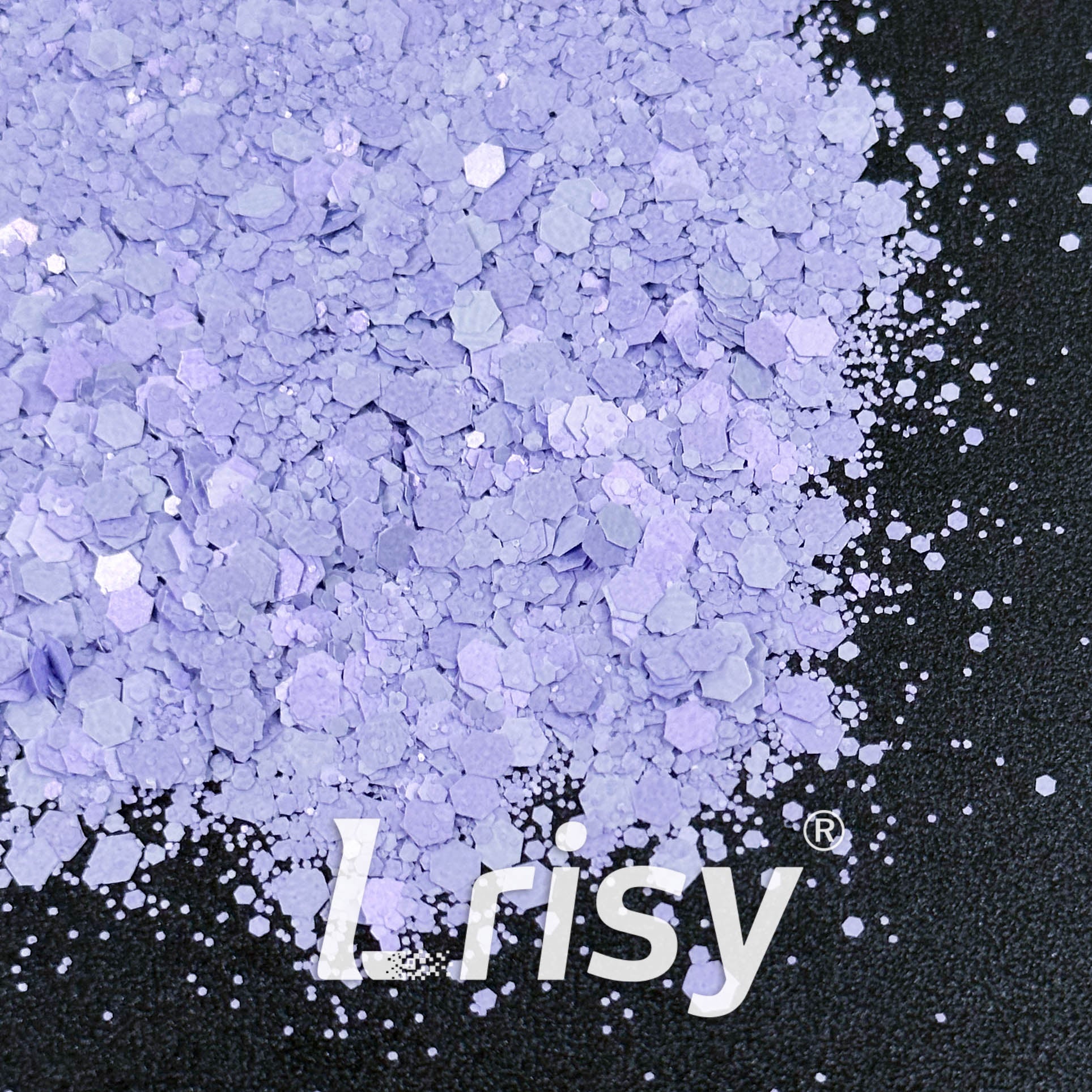 Matte Macaron Lavendar Purple Glitter 6619