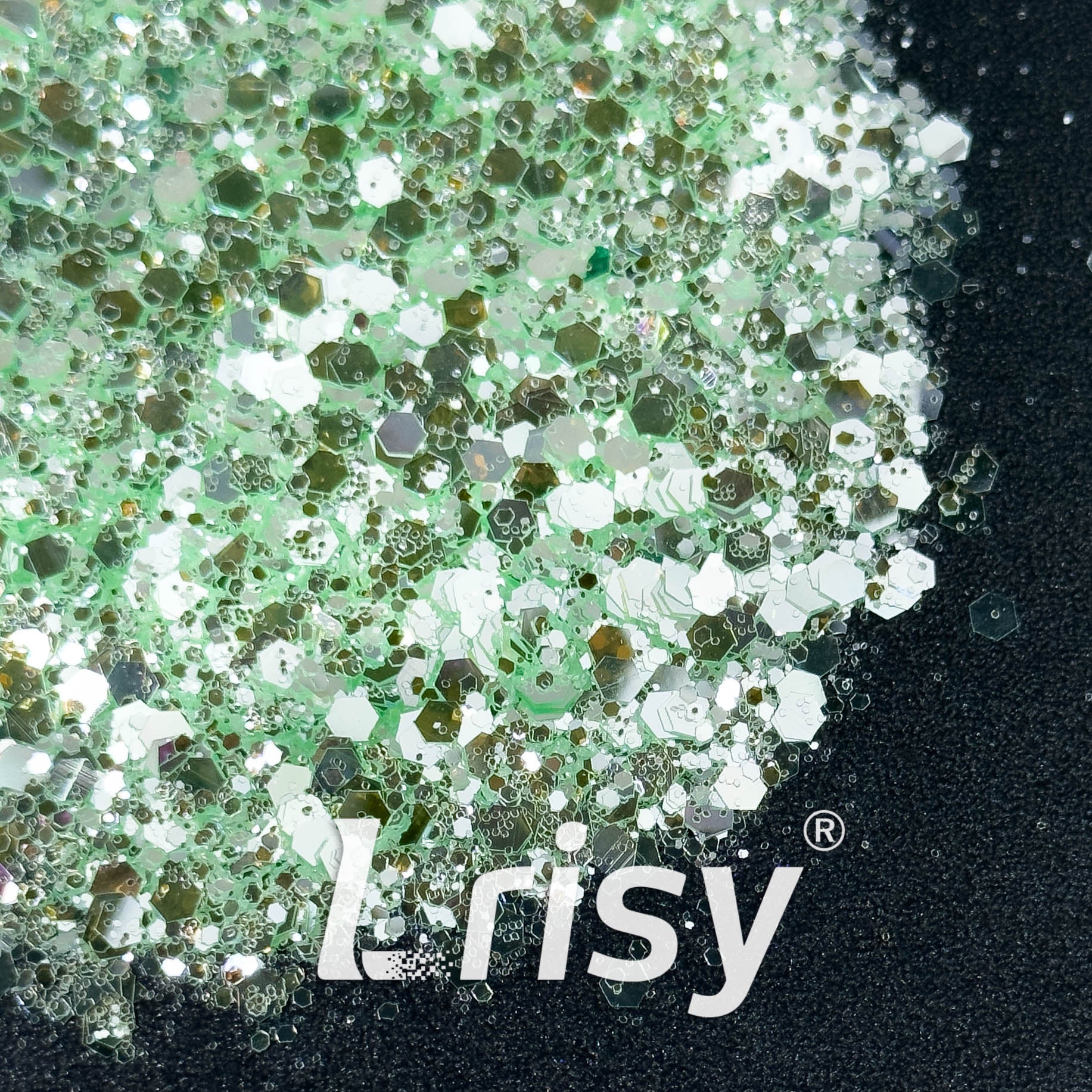 General Mixed High Brightness Green Glitter 8004