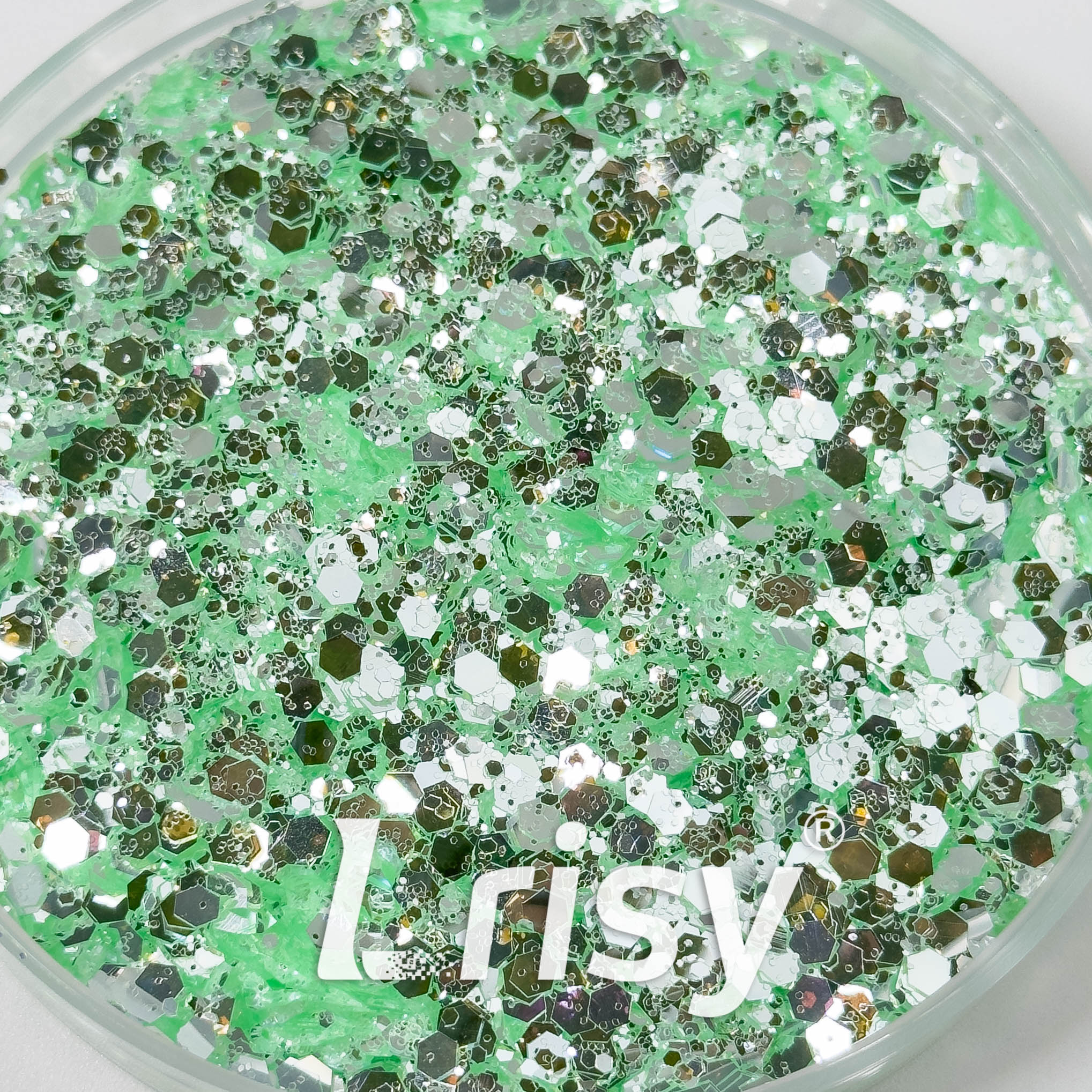 General Mixed High Brightness Green Glitter 8004