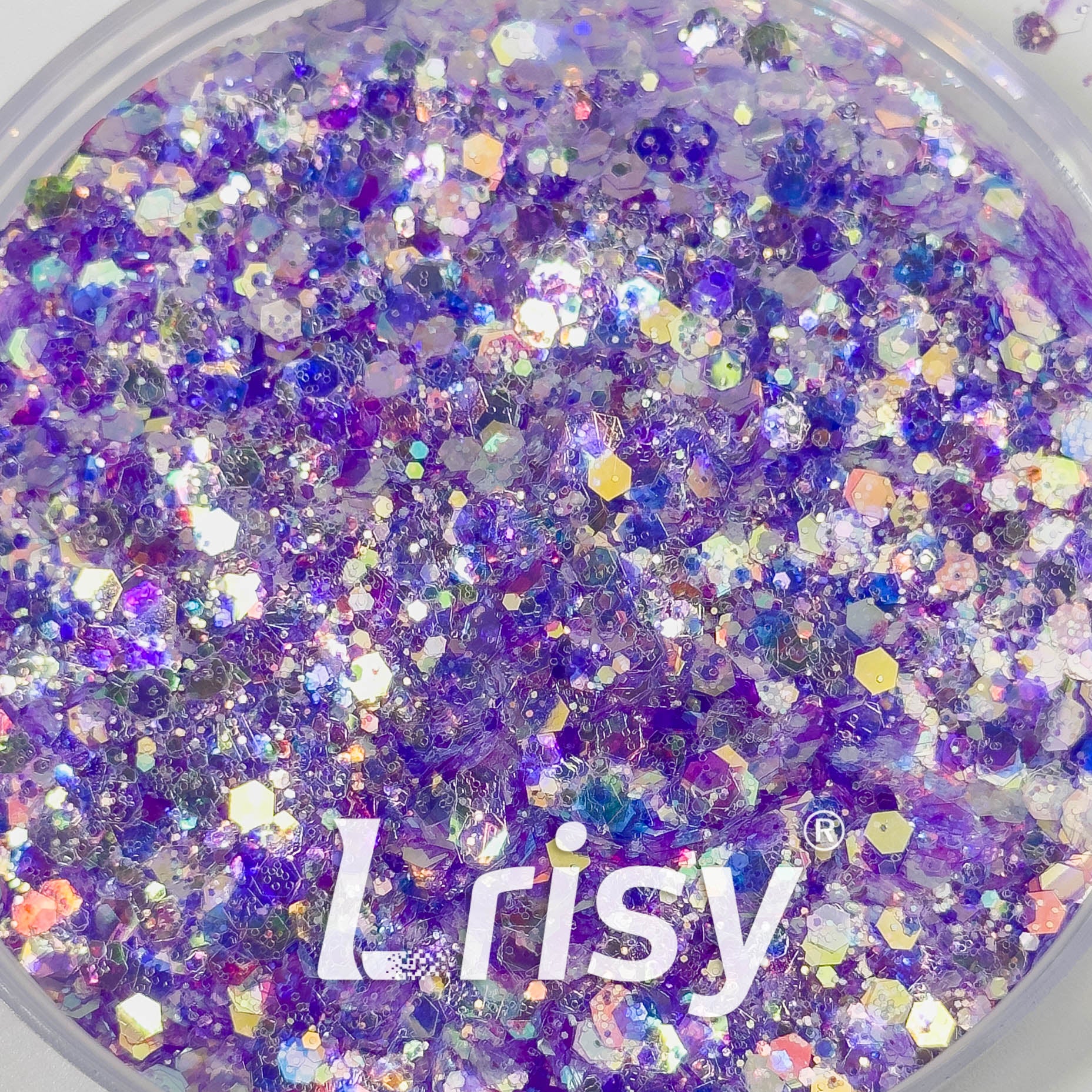 General Mixed High Brightness Iridescent Purple Glitter 7908