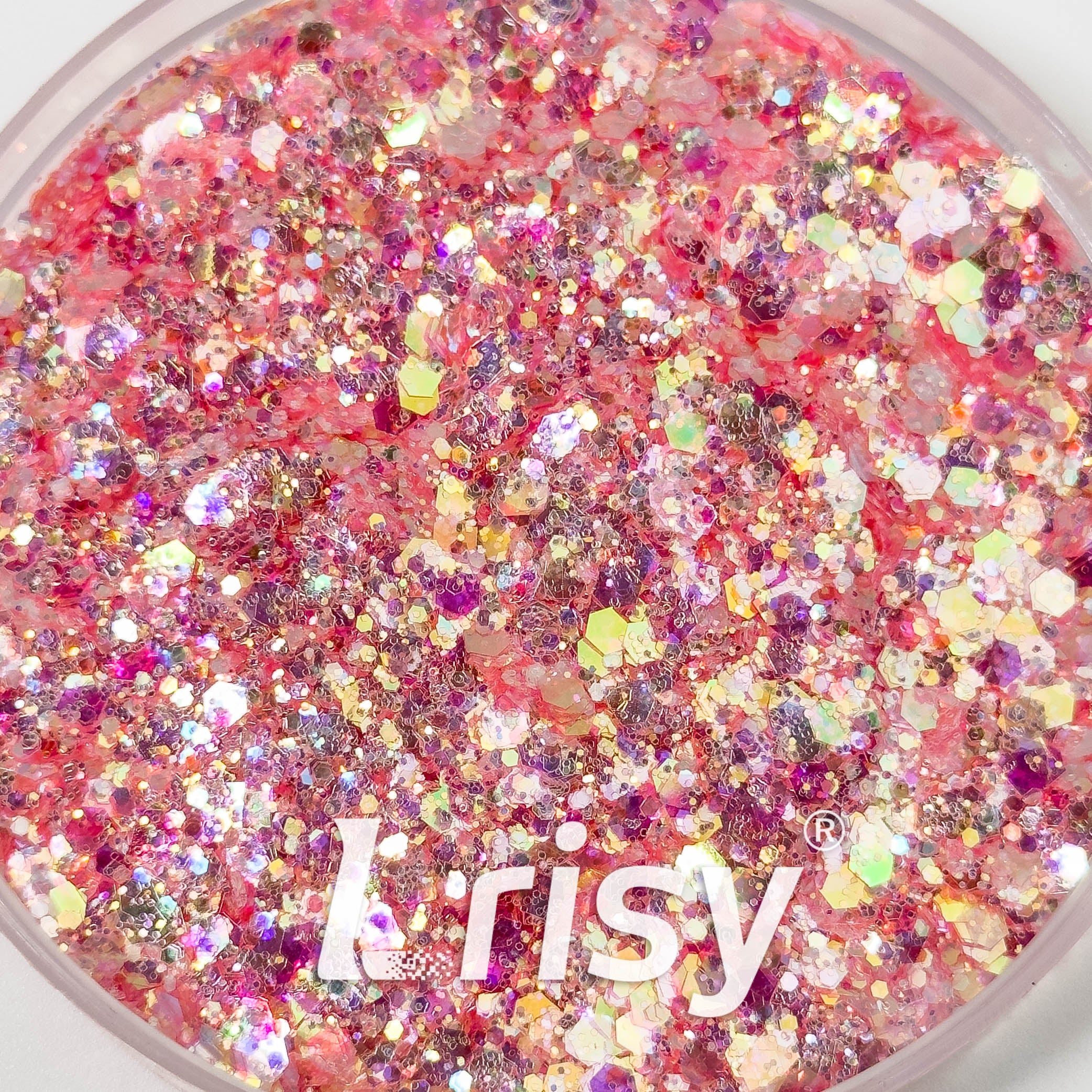 General Mixed High Brightness Iridescent Red Glitter 7903