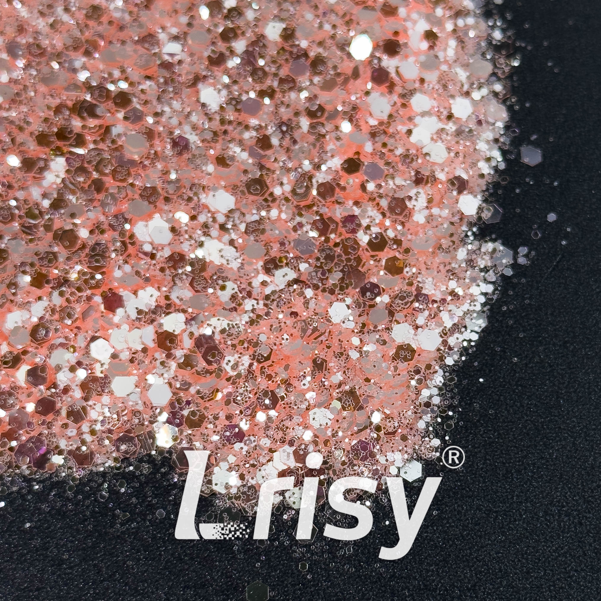 General Mixed High Brightness Pink Glitter 8006