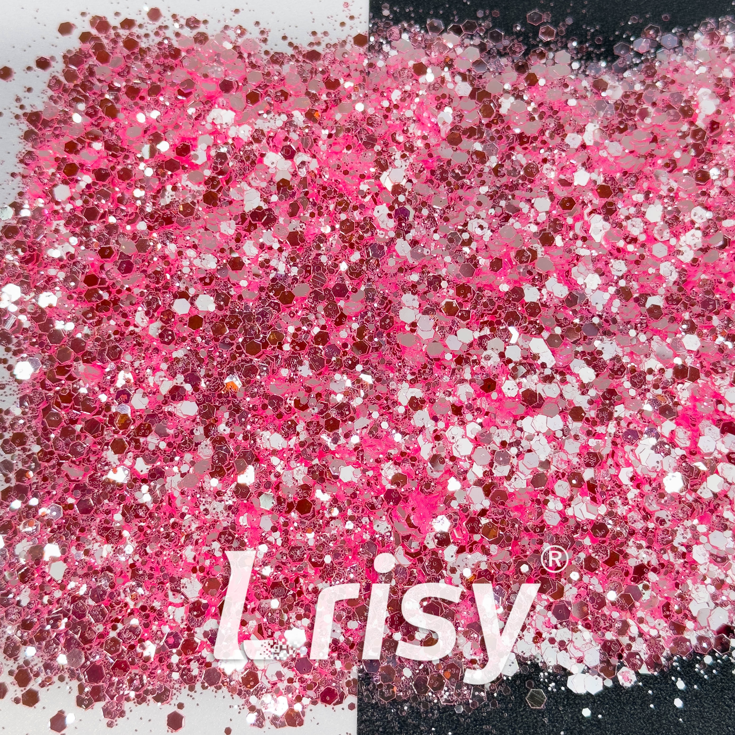 General Mixed High Brightness Red Glitter 8001