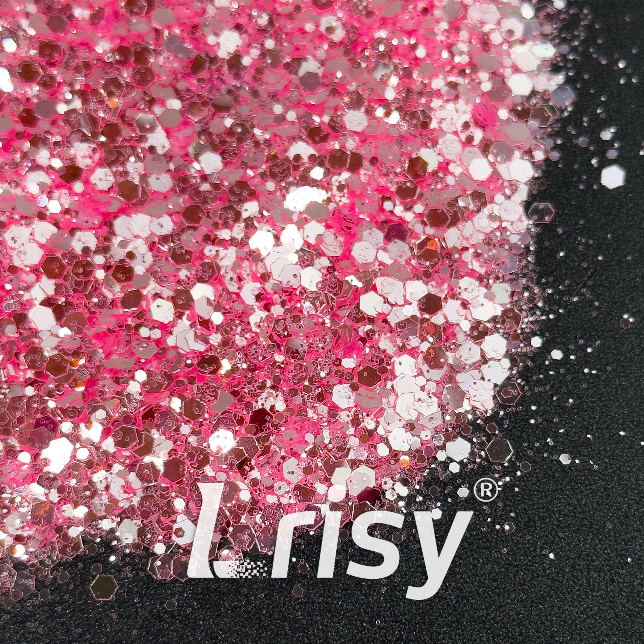 General Mixed High Brightness Red Glitter 8001