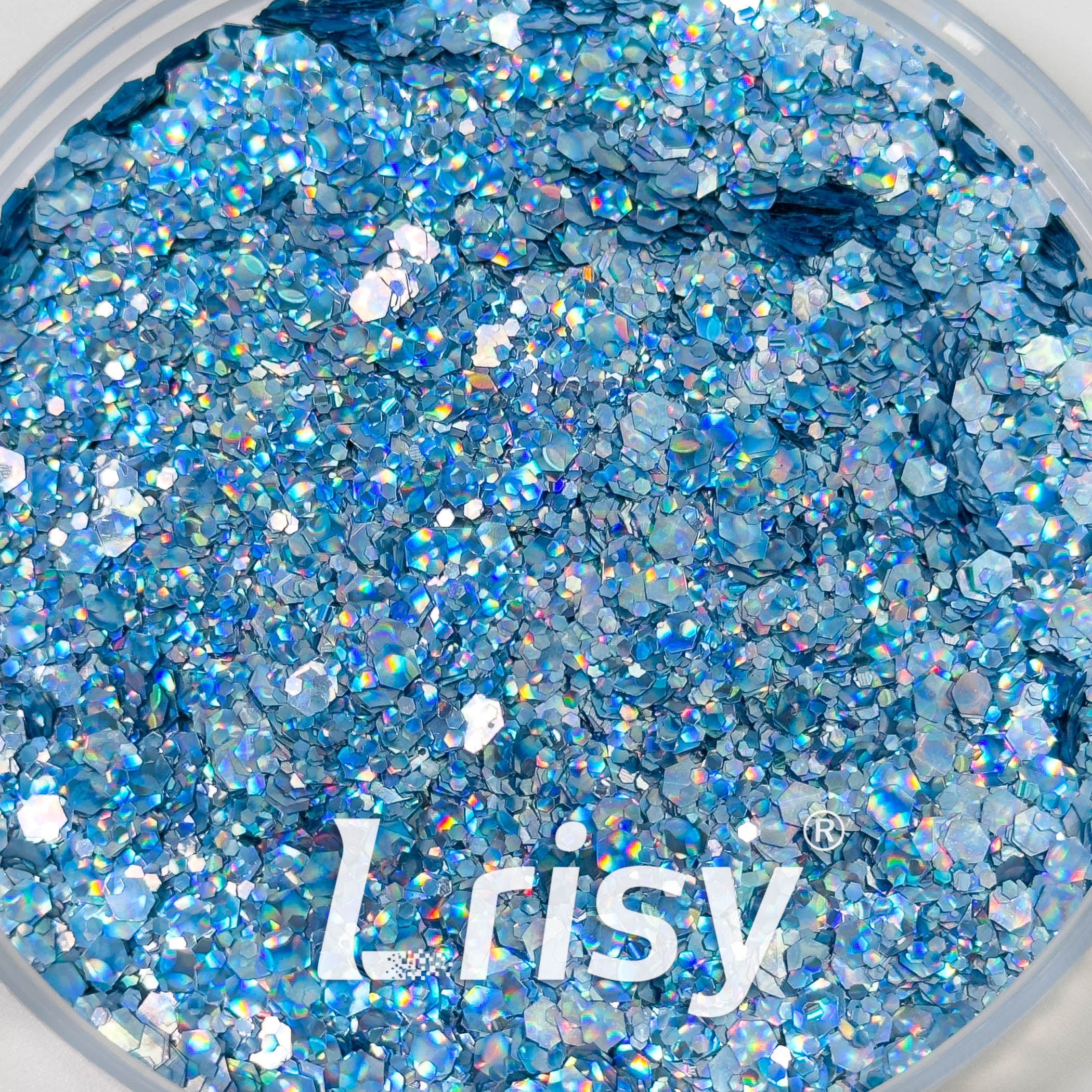 Cat Eye Blue Chunky Glitter HX4307