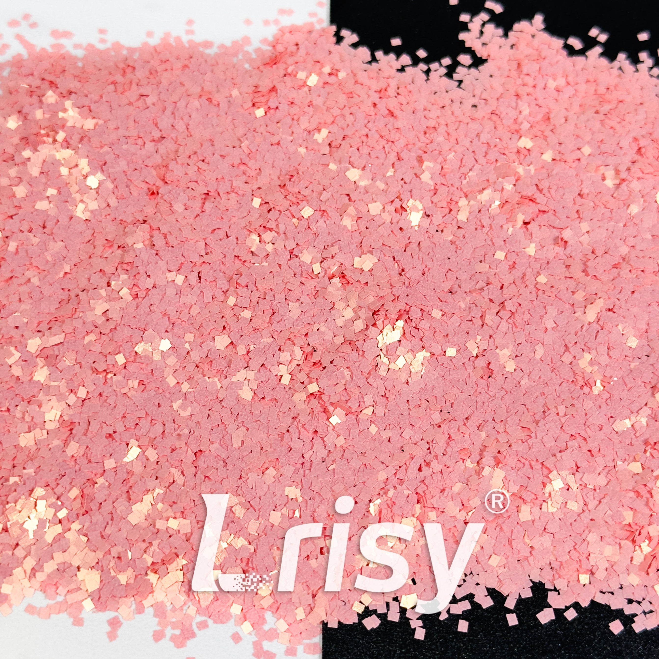 Solvent Resistance Macaron Light Pink Matte Square Shaped Glitter FC-SJ033