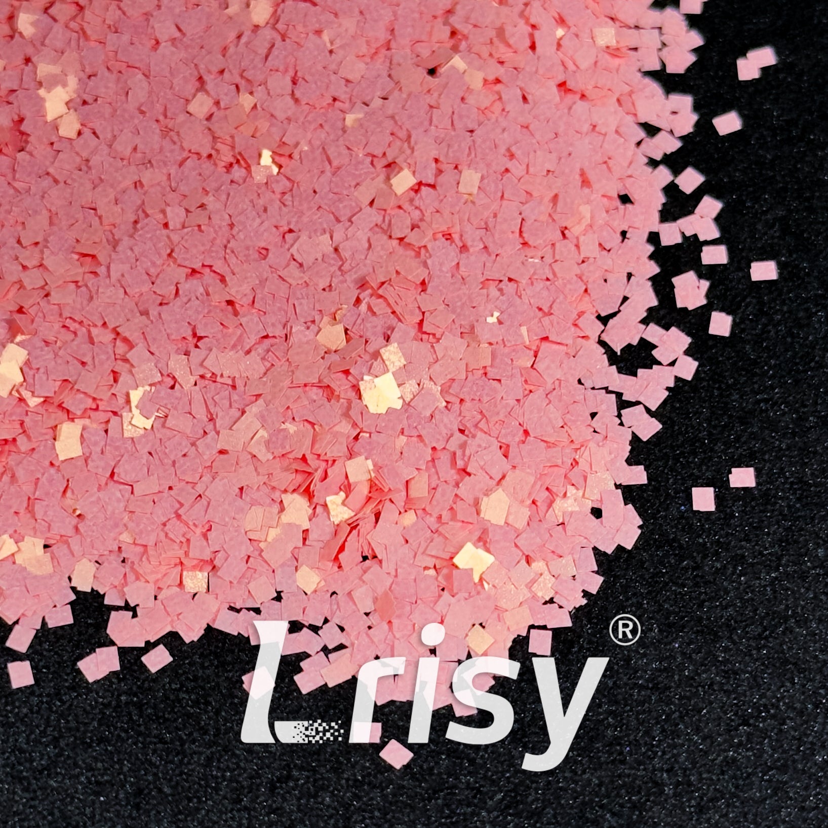 Solvent Resistance Macaron Light Pink Matte Square Shaped Glitter FC-SJ033