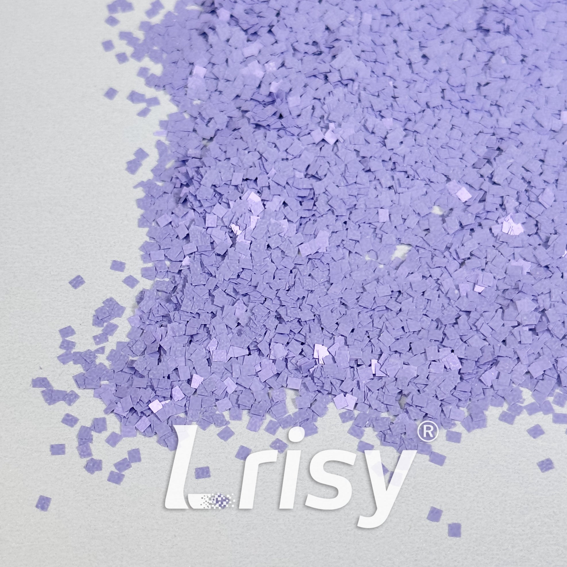 Solvent Resistance Macaron Light Purple Matte Square Shaped Glitter FC-SJ025