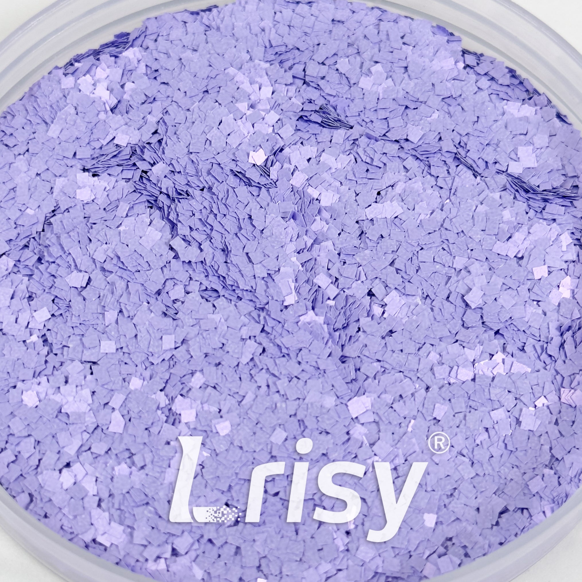 Solvent Resistance Macaron Light Purple Matte Square Shaped Glitter FC-SJ025