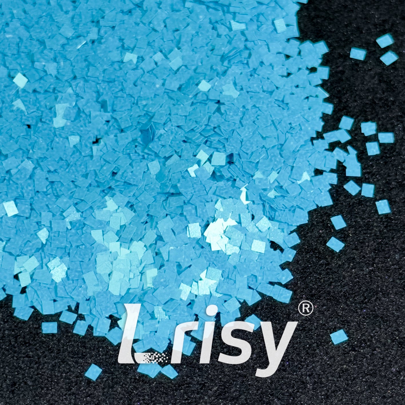 Solvent Resistance Macaron Light Blue Matte Square Shaped Glitter FC-SJ027