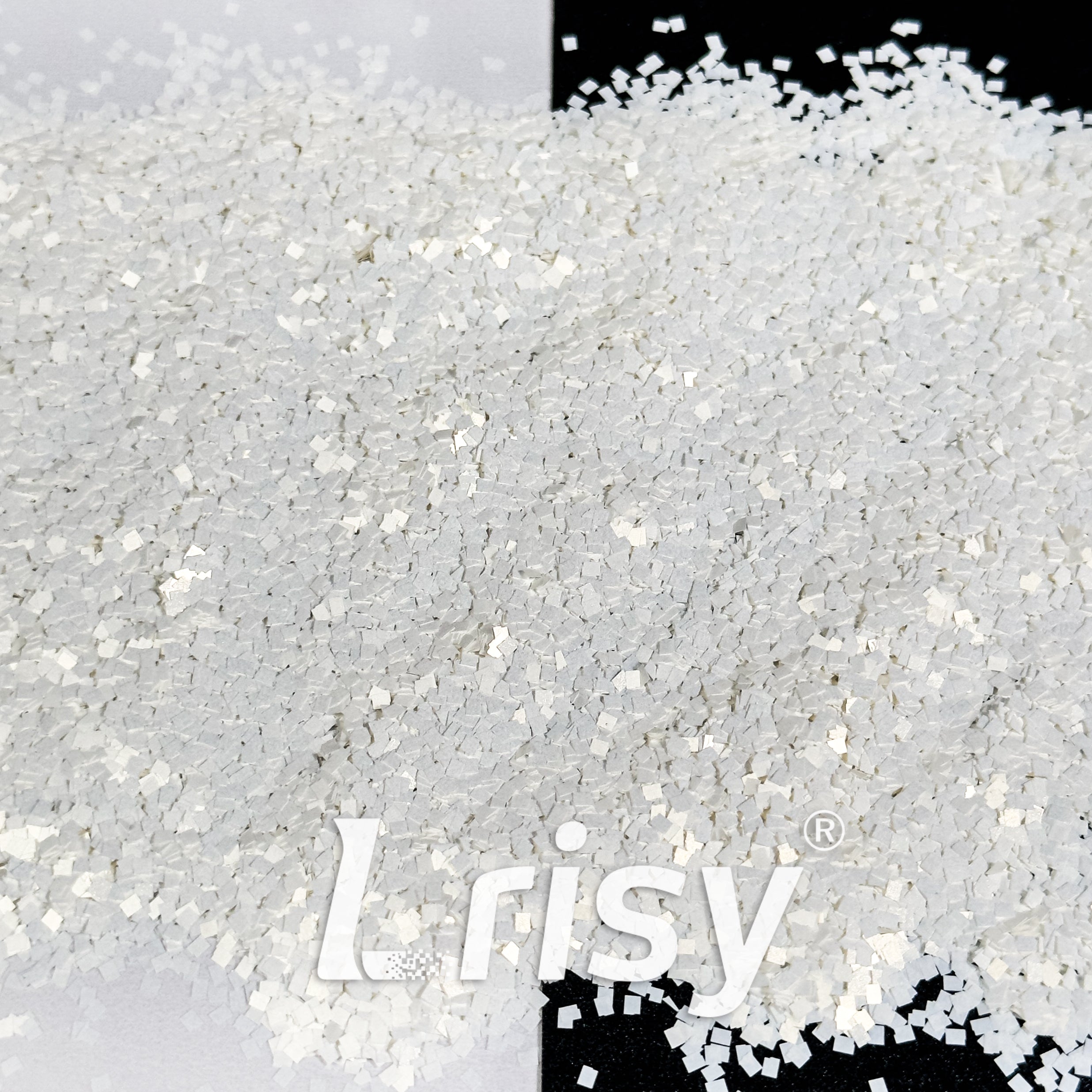 Solvent Resistance White Square Shaped Glitter FC-SJ050