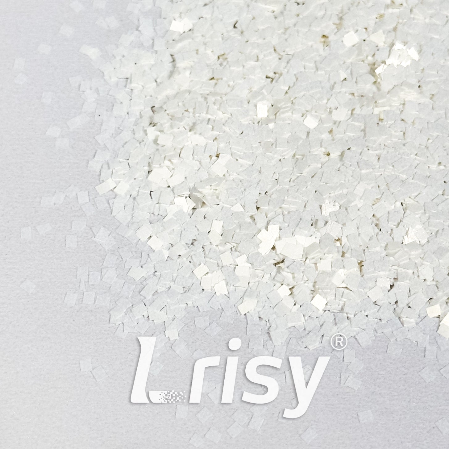 Solvent Resistance White Square Shaped Glitter FC-SJ050