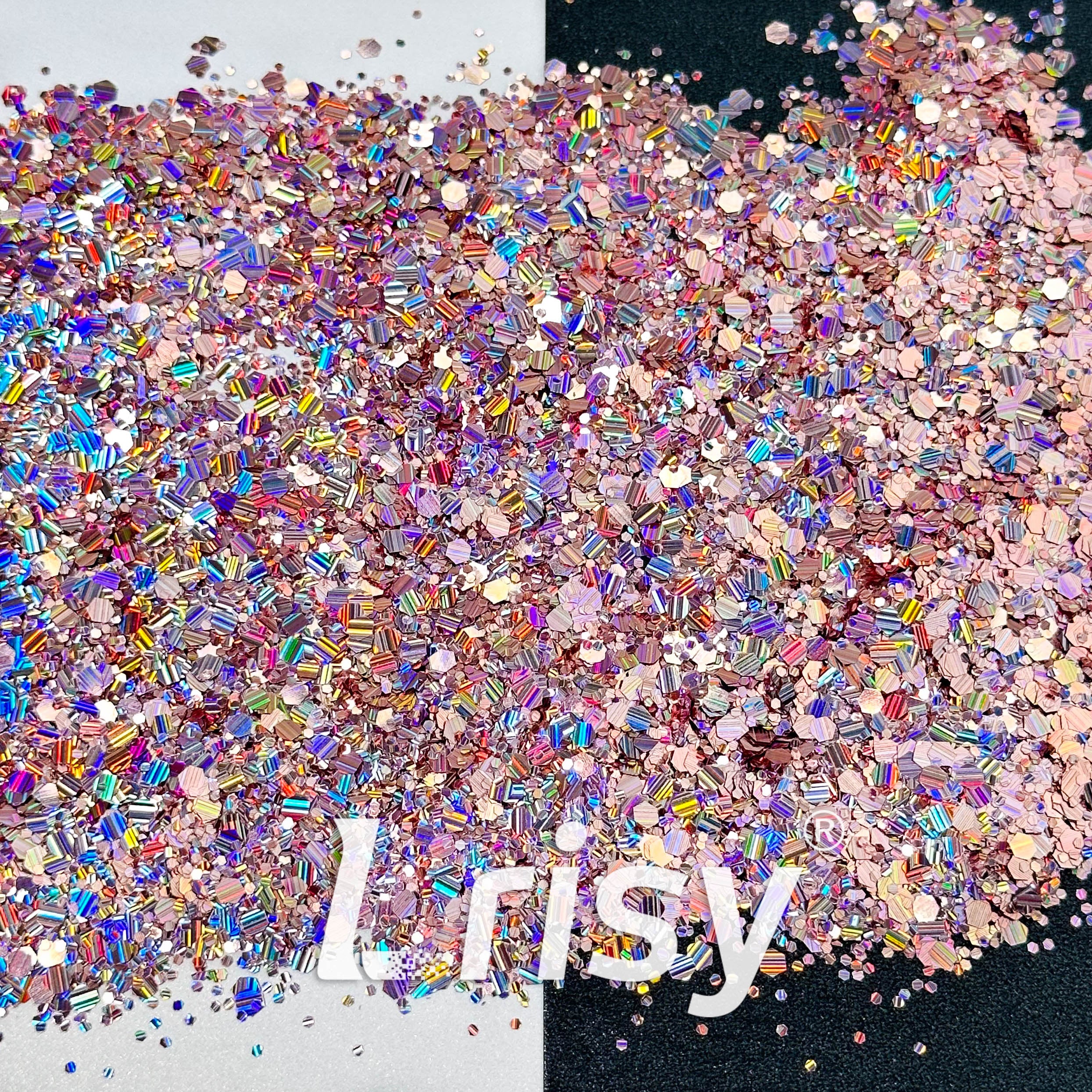 Holographic Pink Chunky Glitter DY4205