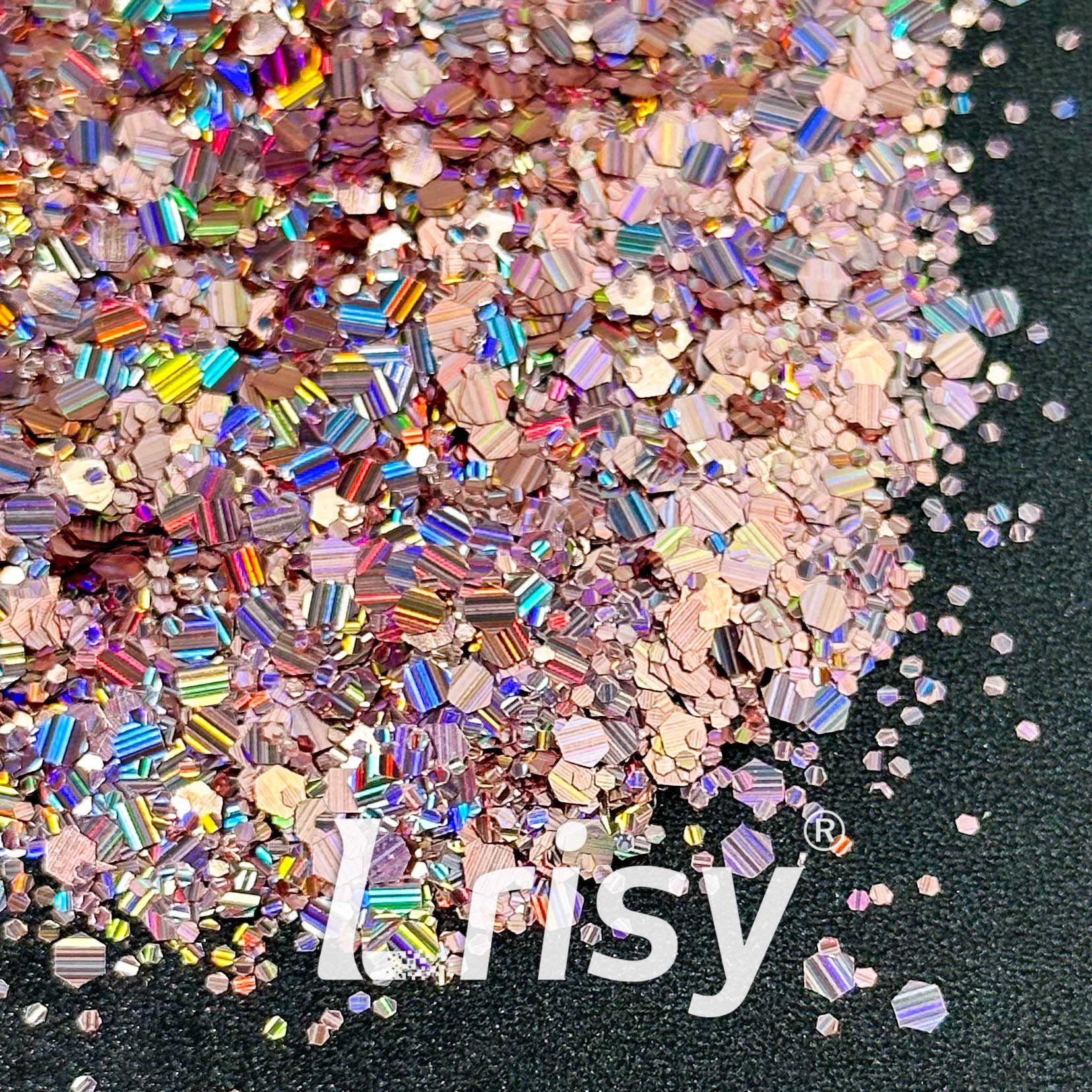 Holographic Pink Chunky Glitter DY4205