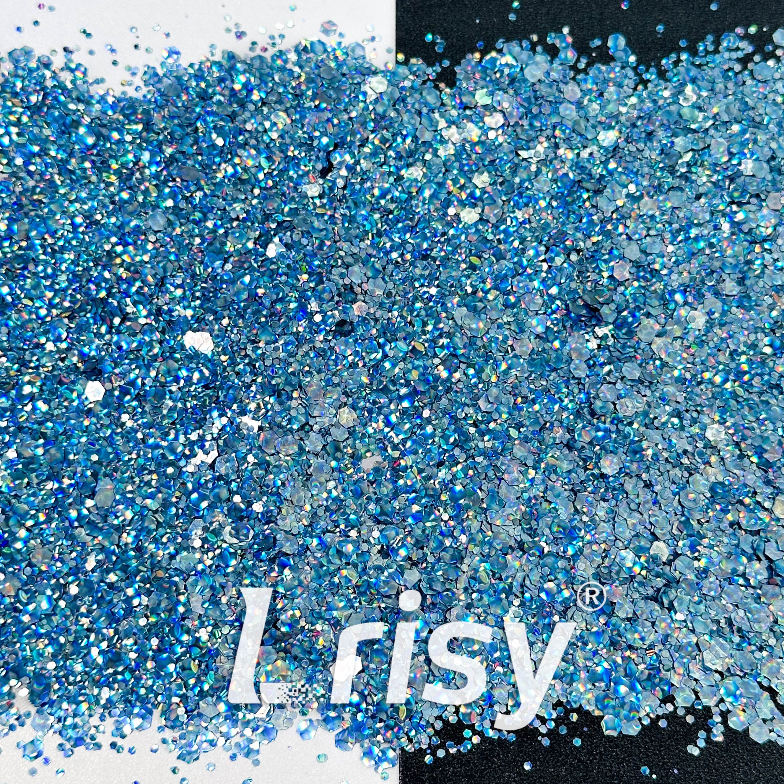 Cat Eye Blue Chunky Glitter HX4307