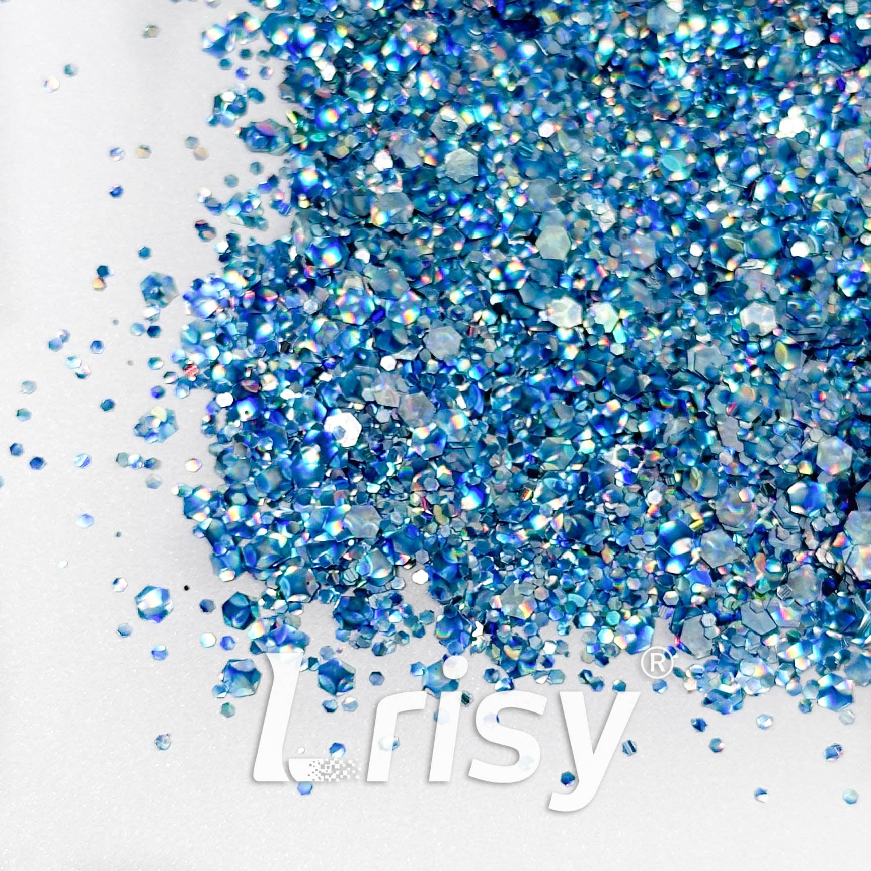 Cat Eye Blue Chunky Glitter HX4307