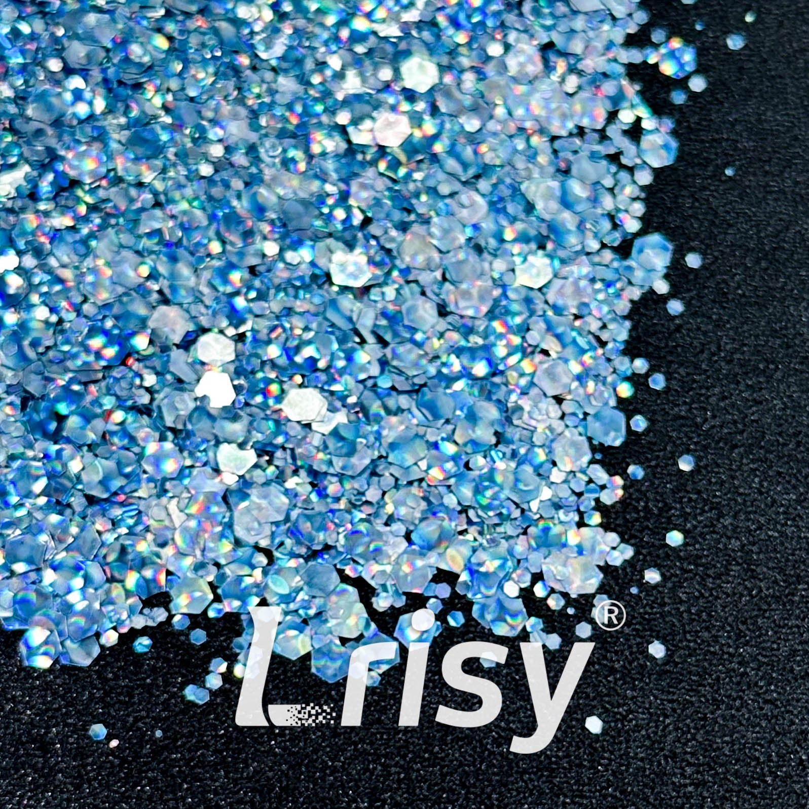 Cat Eye Blue Chunky Glitter HX4307