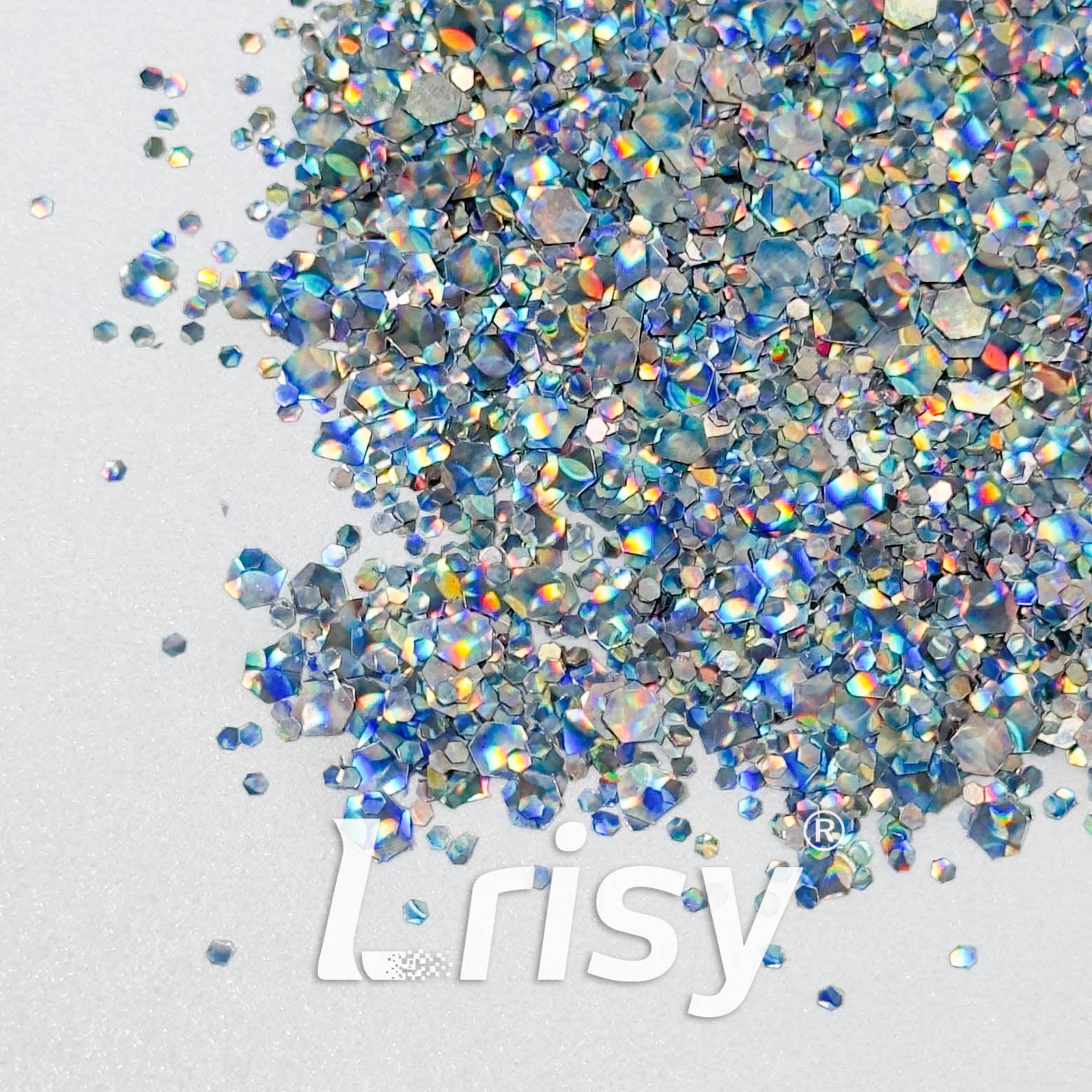 Cat Eye Grey Chunky Glitter HX4303