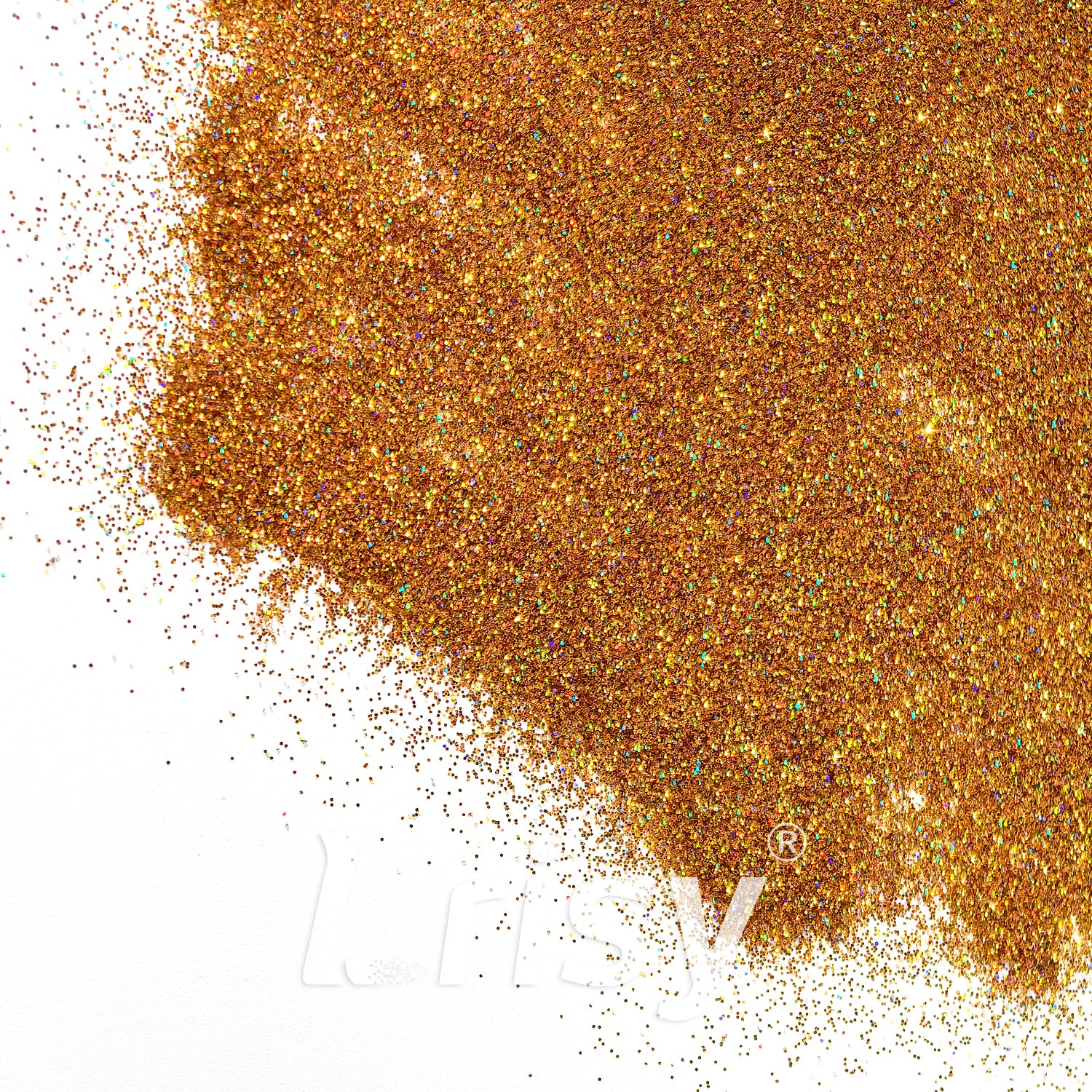0.2mm Holographic Sand Gold Hexagon Glitter LB0200A