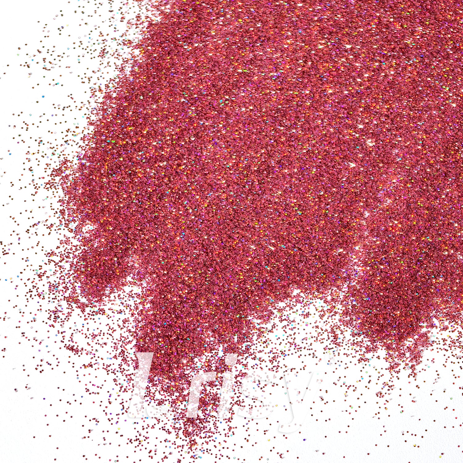 0.2mm Holographic Deep Rose Pink Hexagon Glitter LB0911A