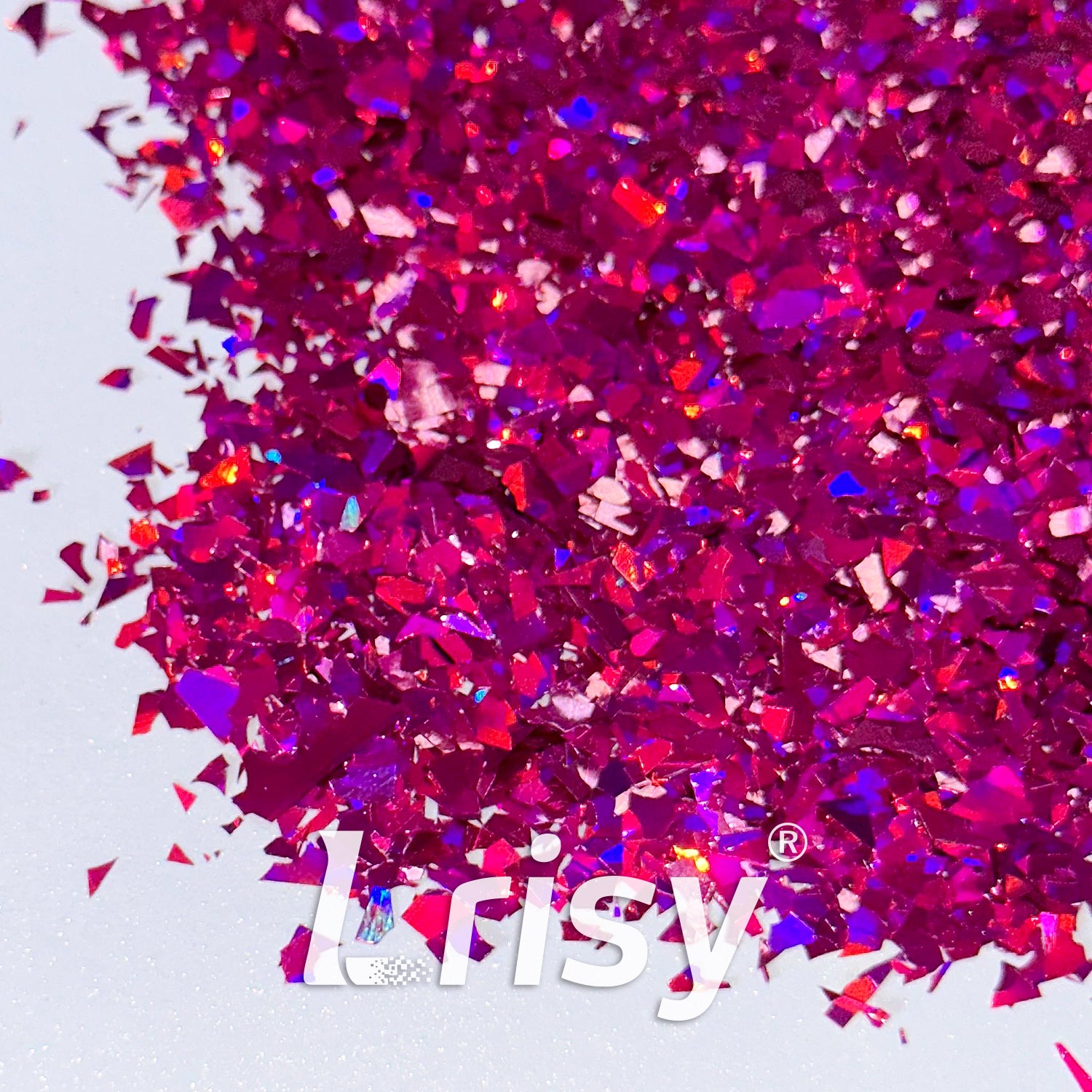 Holographic Purple Cellophane Glitter Flakes Holo Shards LB0800 4x4