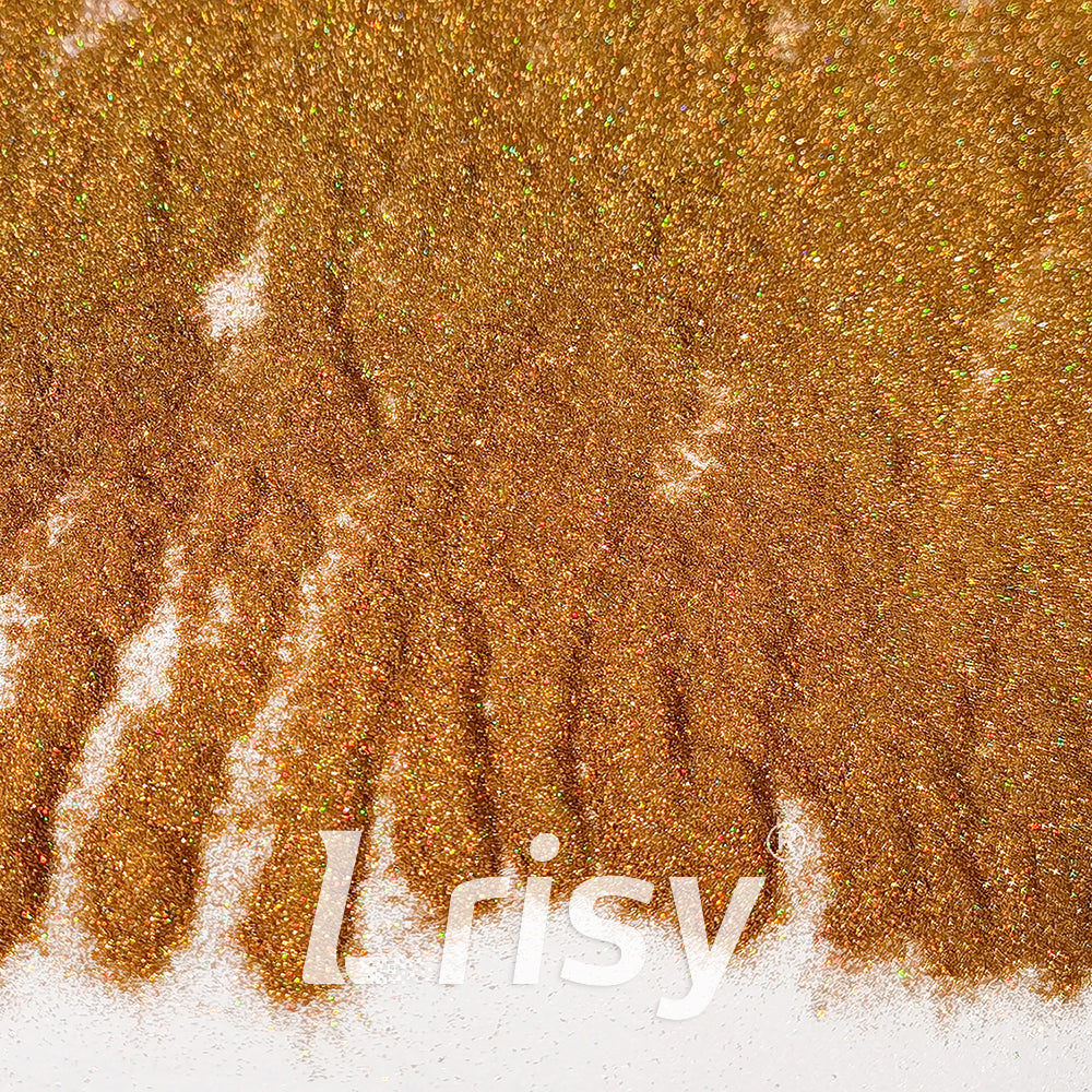 0.025mm Solvent Resistance Super Ultra-thin Fine Gold Holographic Glitter LST0200