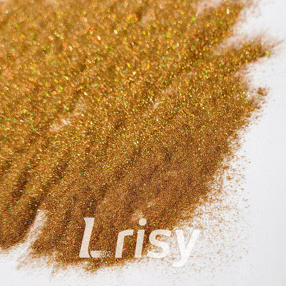 0.025mm Solvent Resistance Super Ultra-thin Fine Gold Holographic Glitter LST0200