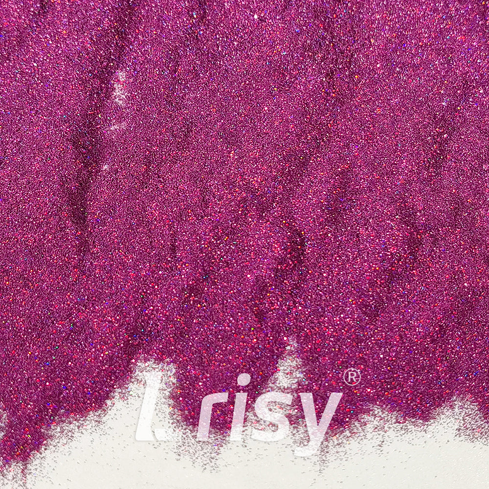 0.025mm Solvent Resistance Super Ultra-thin Fine Rose Purple Holographic Glitter LST0800