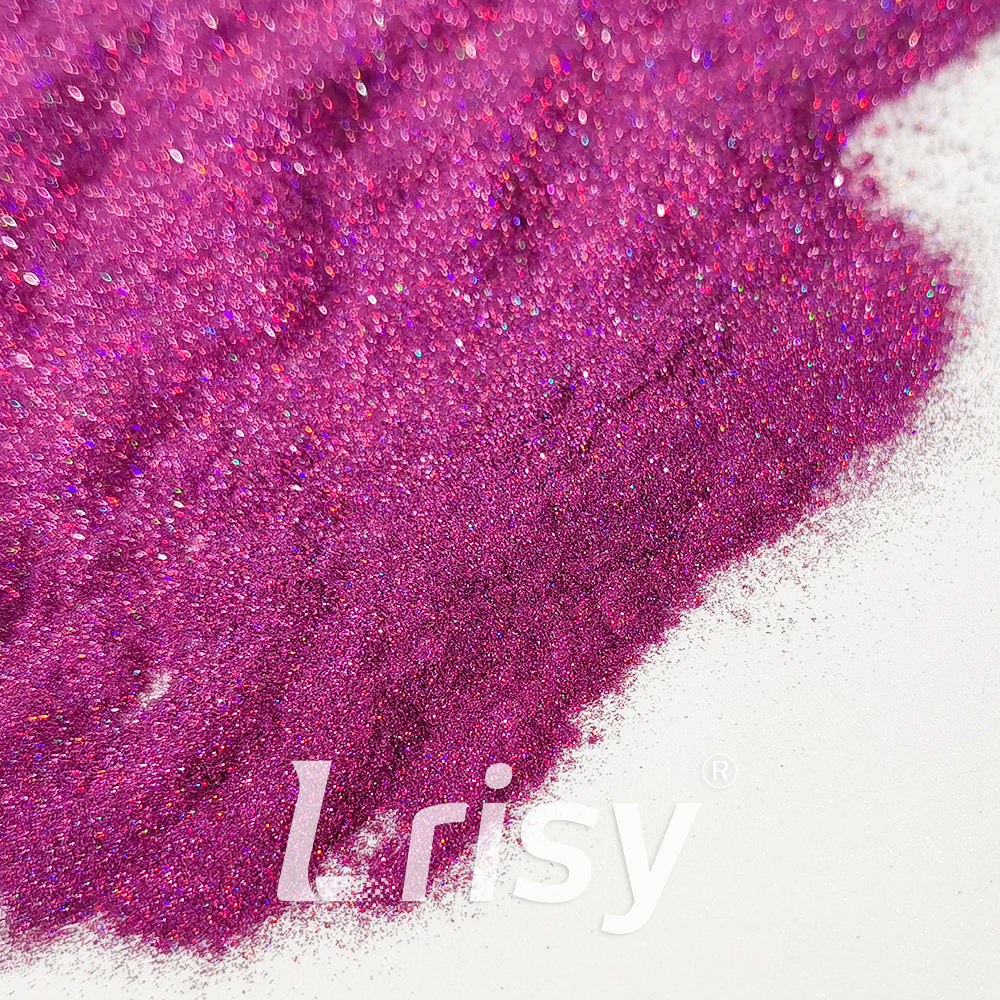 0.025mm Solvent Resistance Super Ultra-thin Fine Rose Purple Holographic Glitter LST0800
