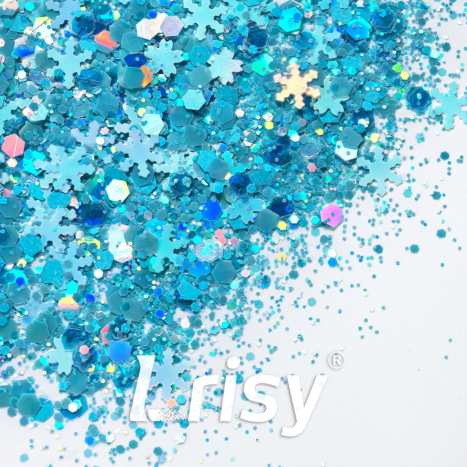 Blue Sky Snow Ground Custom mixed Glitter LXT001