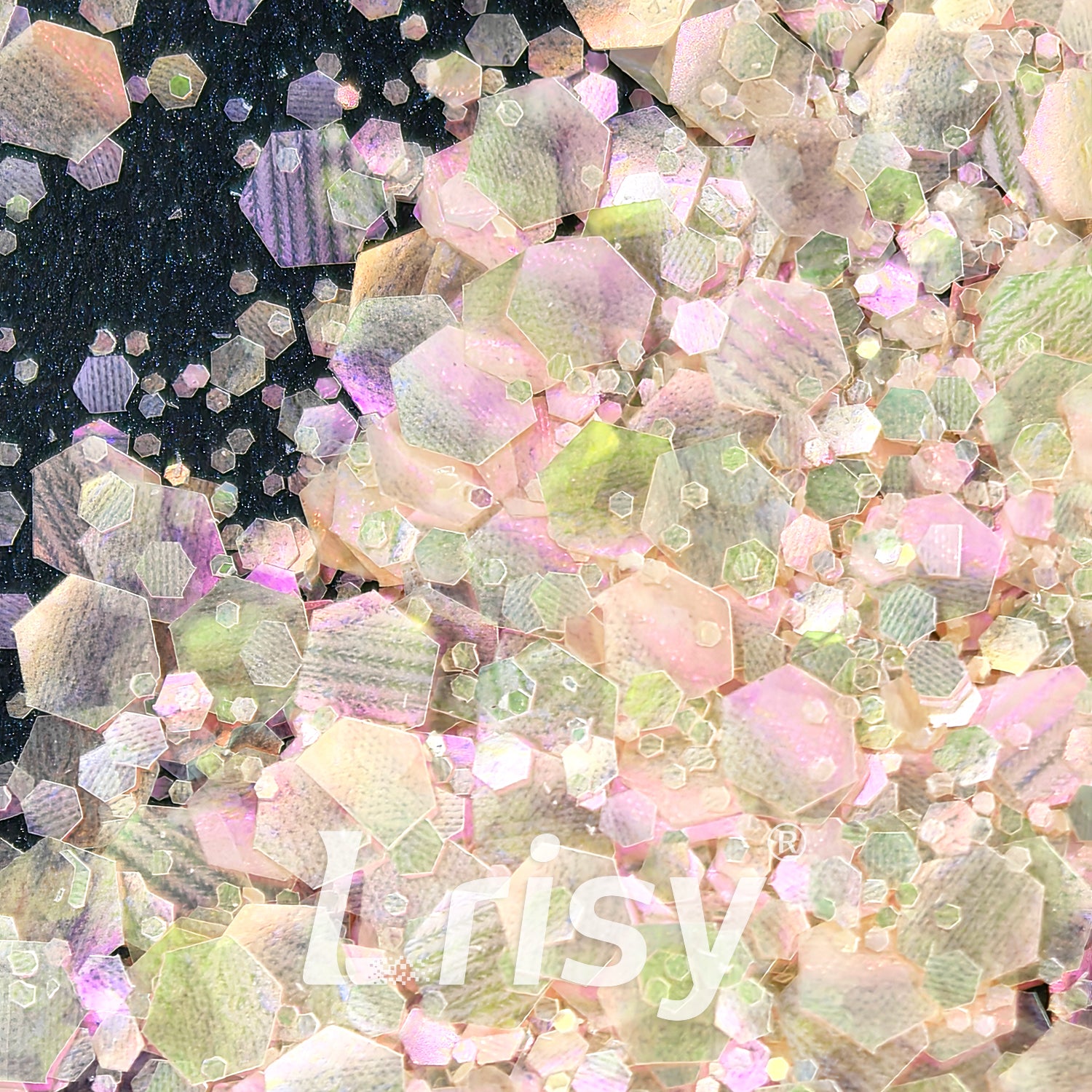 General Mixed Translucent Iridescent Orange Glitter MH200